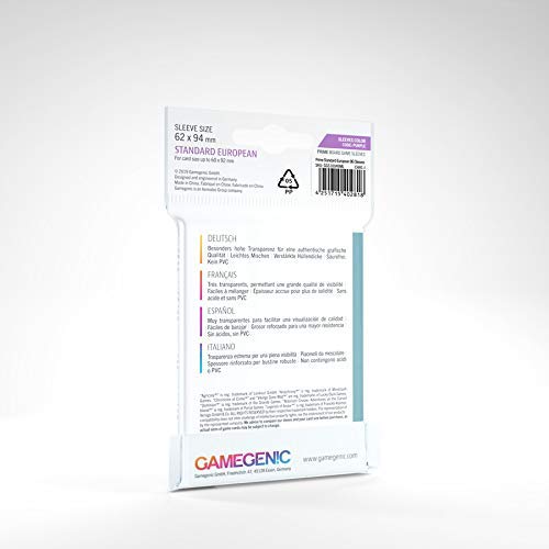 Foto 3 | Fundas Para Juegos De Mesa Gamegenic Prime 50 Ct Standard European - Venta Internacional.