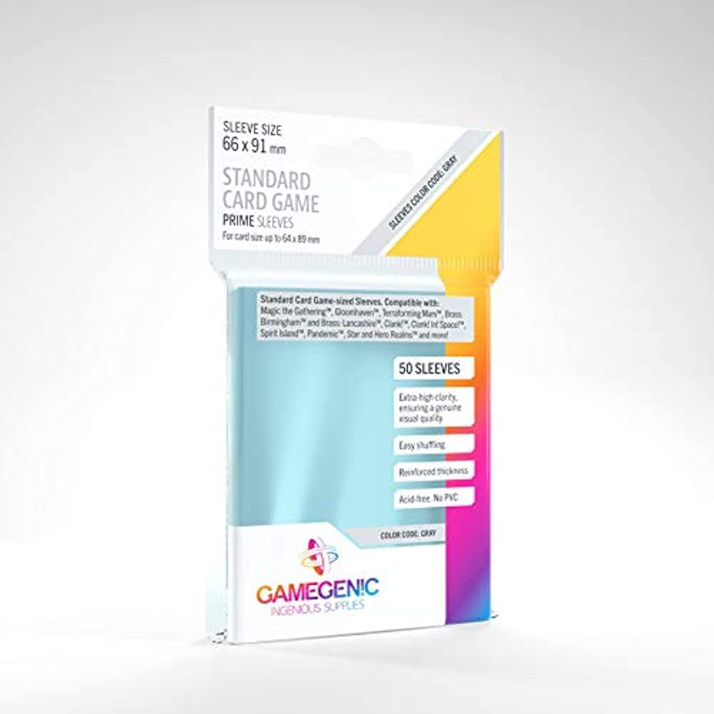 Foto 2 pulgar | Juego De Cartas Estándar Gamegenic Prime 50 Ct De Board Game Sleeves - Venta Internacional.