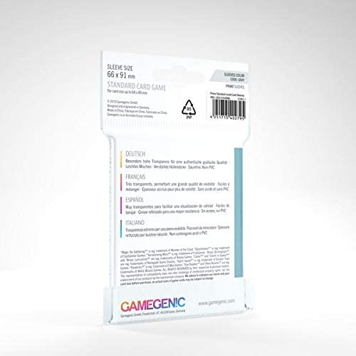 Foto 4 pulgar | Juego De Cartas Estándar Gamegenic Prime 50 Ct De Board Game Sleeves - Venta Internacional.