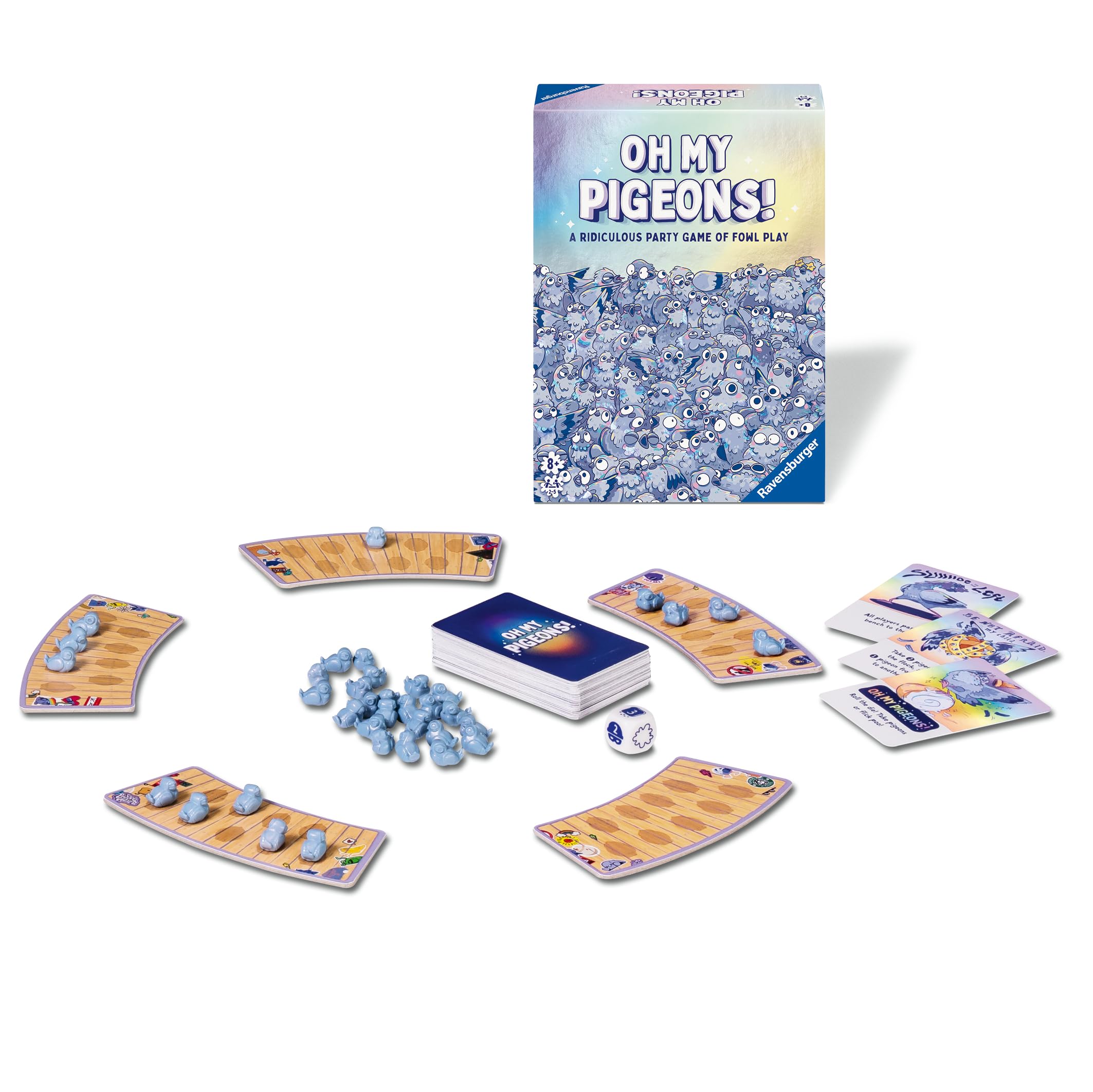 Foto 5 pulgar | Juego de Fiesta Ravensburger Oh My Pigeons! Funny Family - Venta Internacional