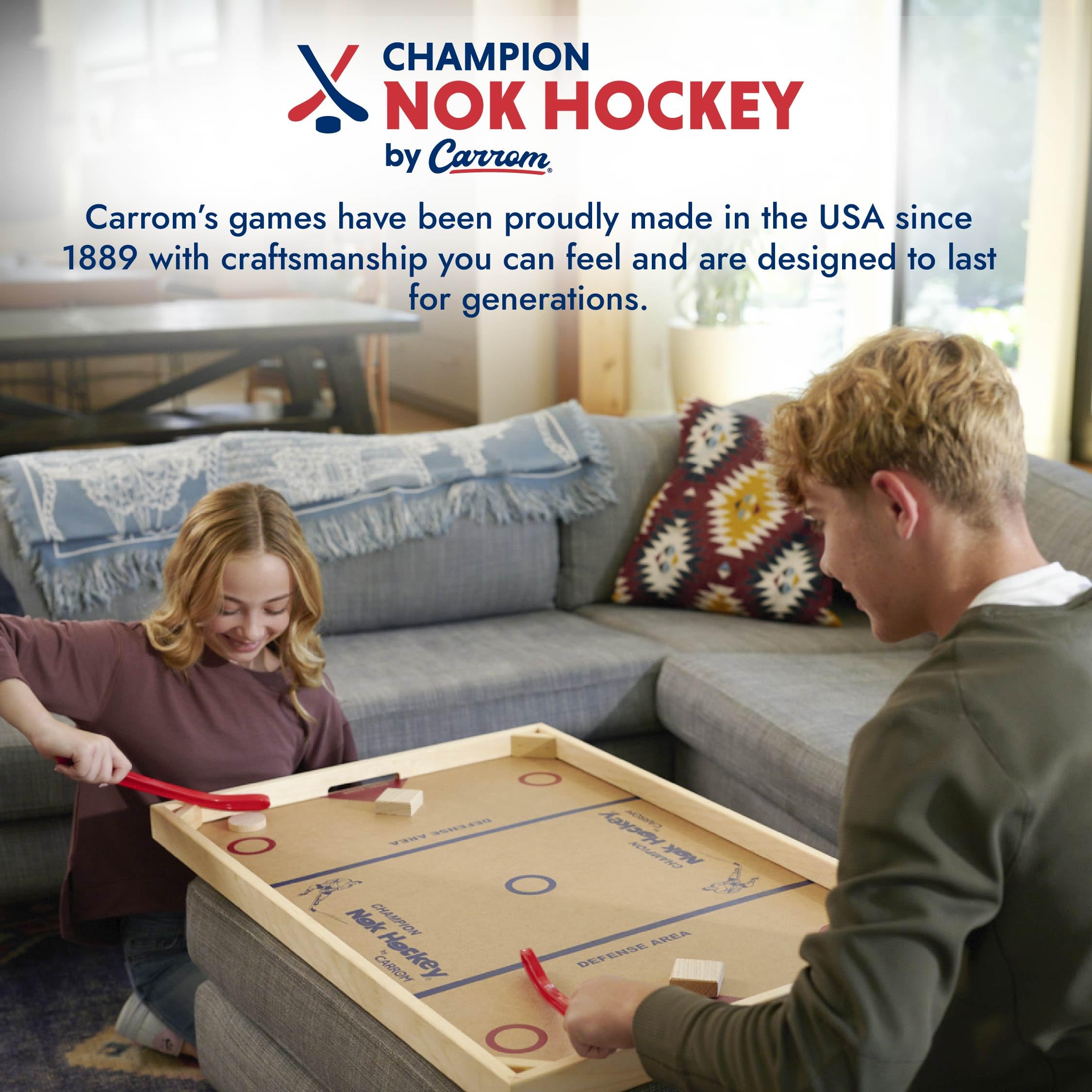 Foto 6 pulgar | Juego De Hockey Nok Carrom Champion De Madera De Tamaño Estándar - Venta Internacional.