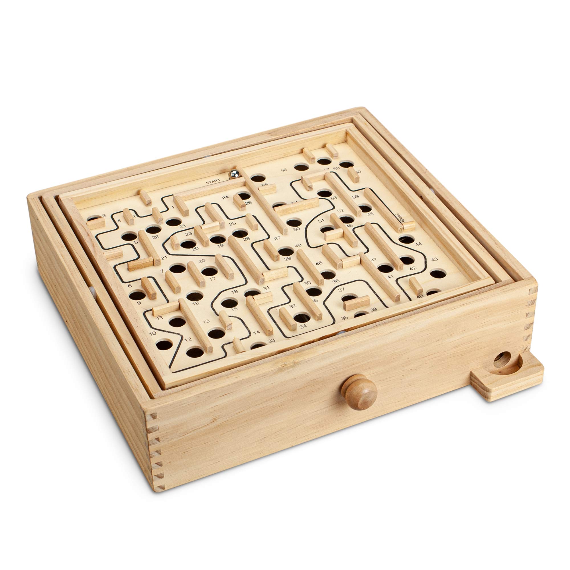 Foto 2 | Juego de Laberinto de Madera Sterling Games 13,5 x 13 cm - Venta Internacional