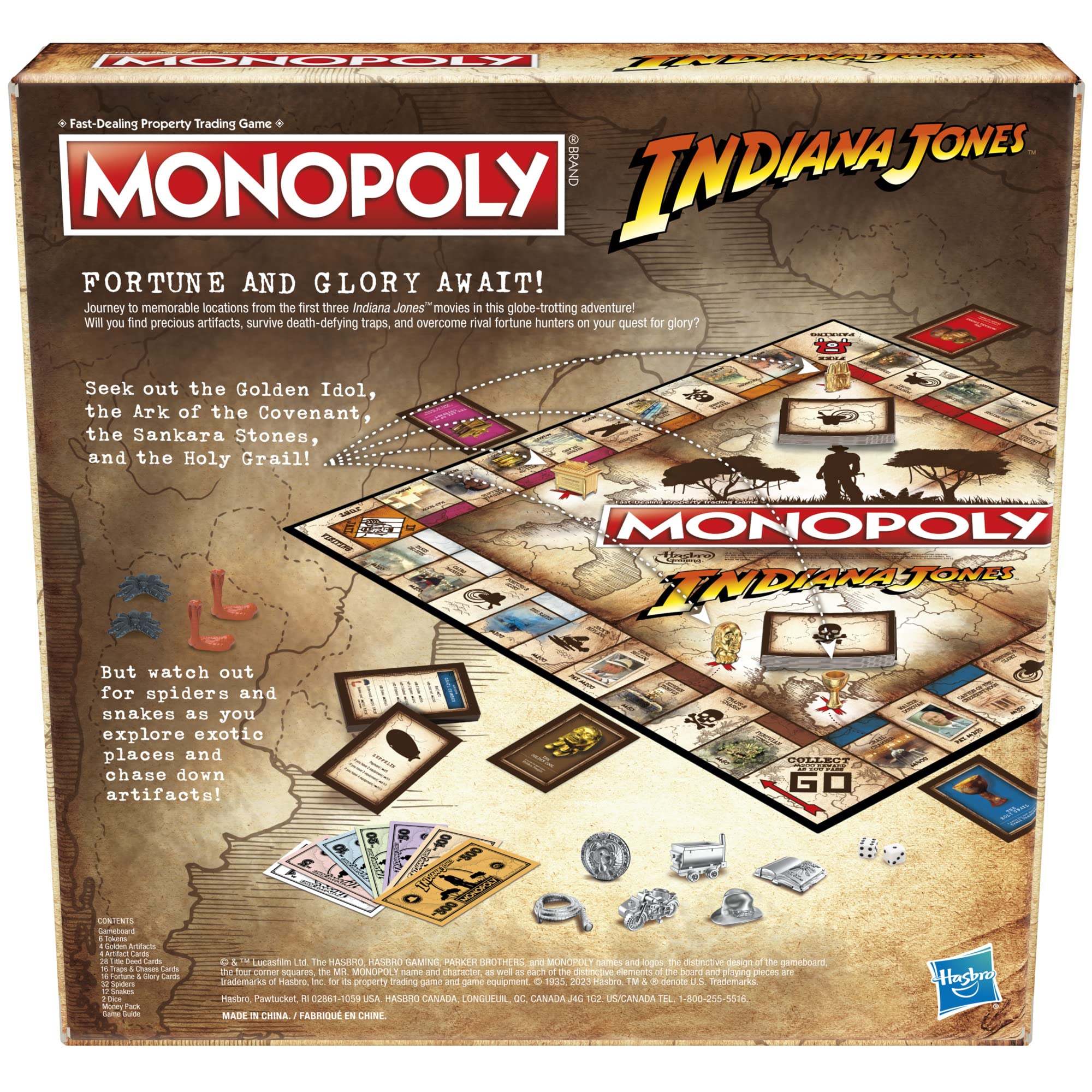 Foto 3 pulgar | Juego De Mesa Hasbro Gaming Monopoly Indiana Jones Edition - Venta Internacional.