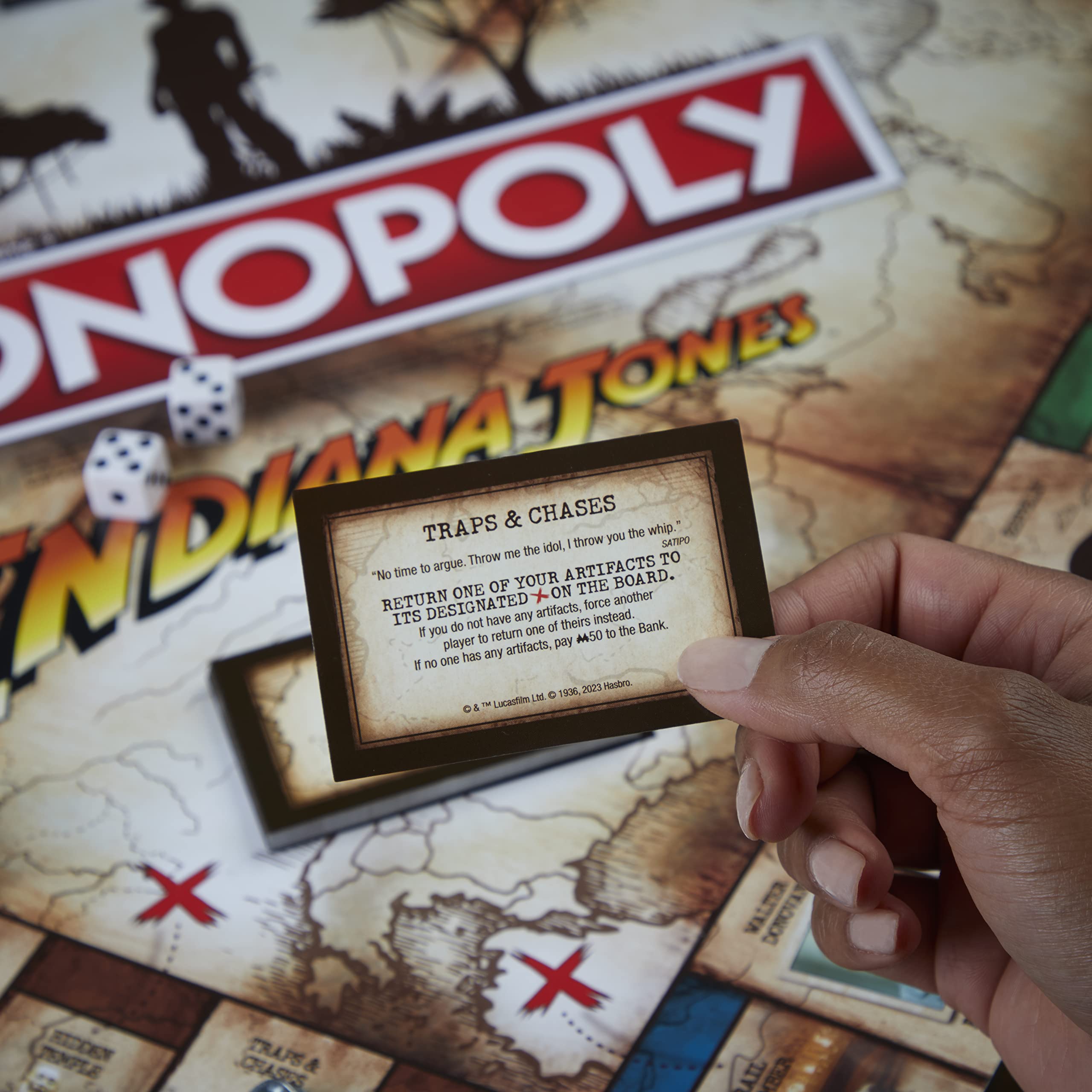 Foto 6 pulgar | Juego De Mesa Hasbro Gaming Monopoly Indiana Jones Edition - Venta Internacional.