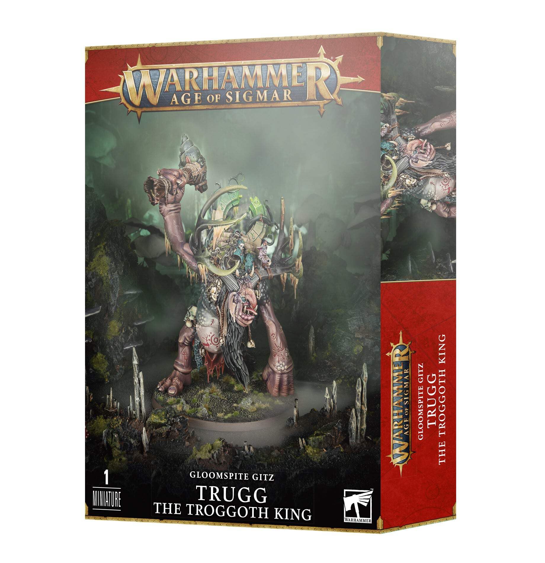 Foto 2 pulgar | Figura De Acción Warhammer Aos Gloomspite Gitz Trugg El Rey Troggoth - Venta Internacional