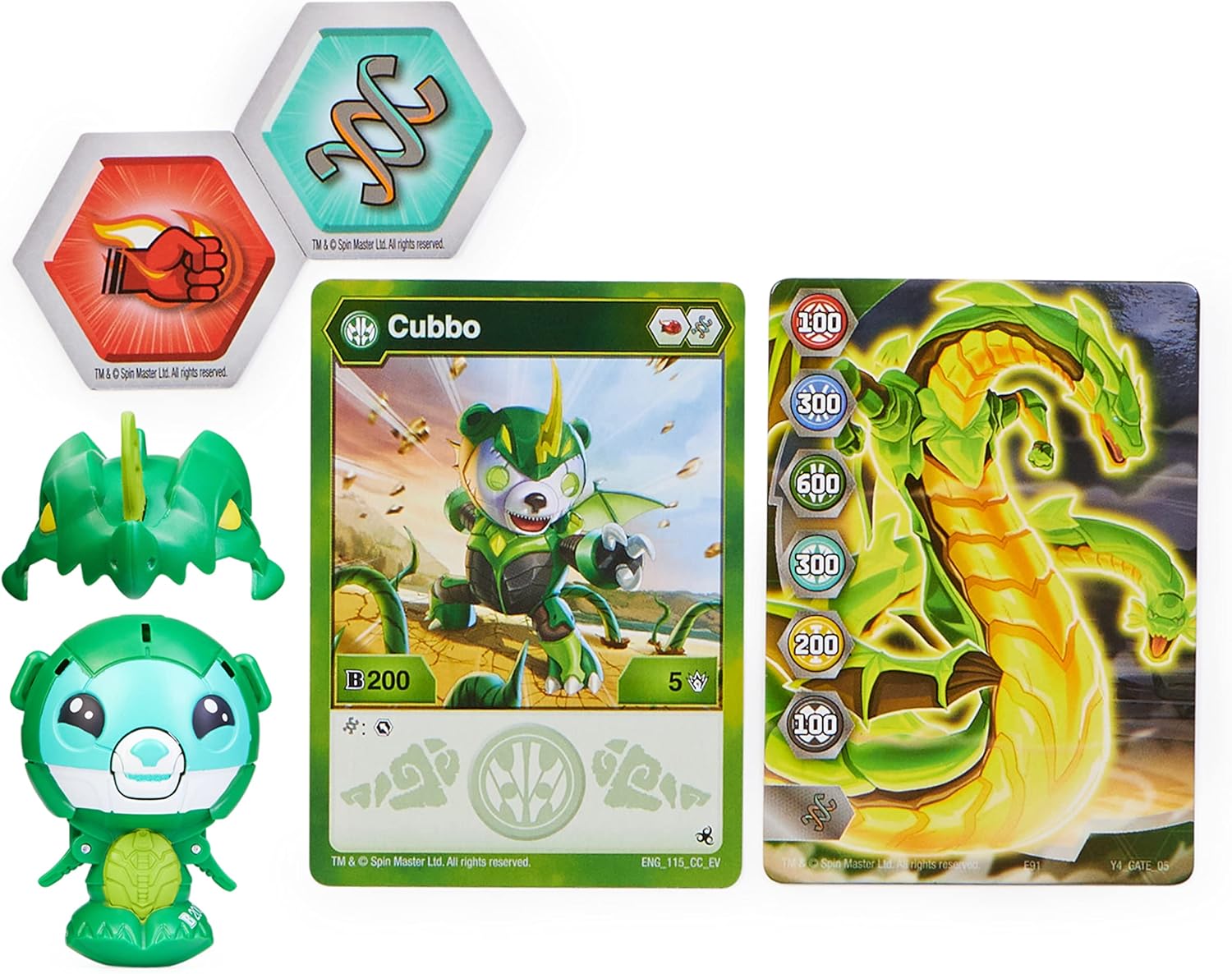 Foto 7 pulgar | Bakugan Cubbo Pack Dragonoid Verde