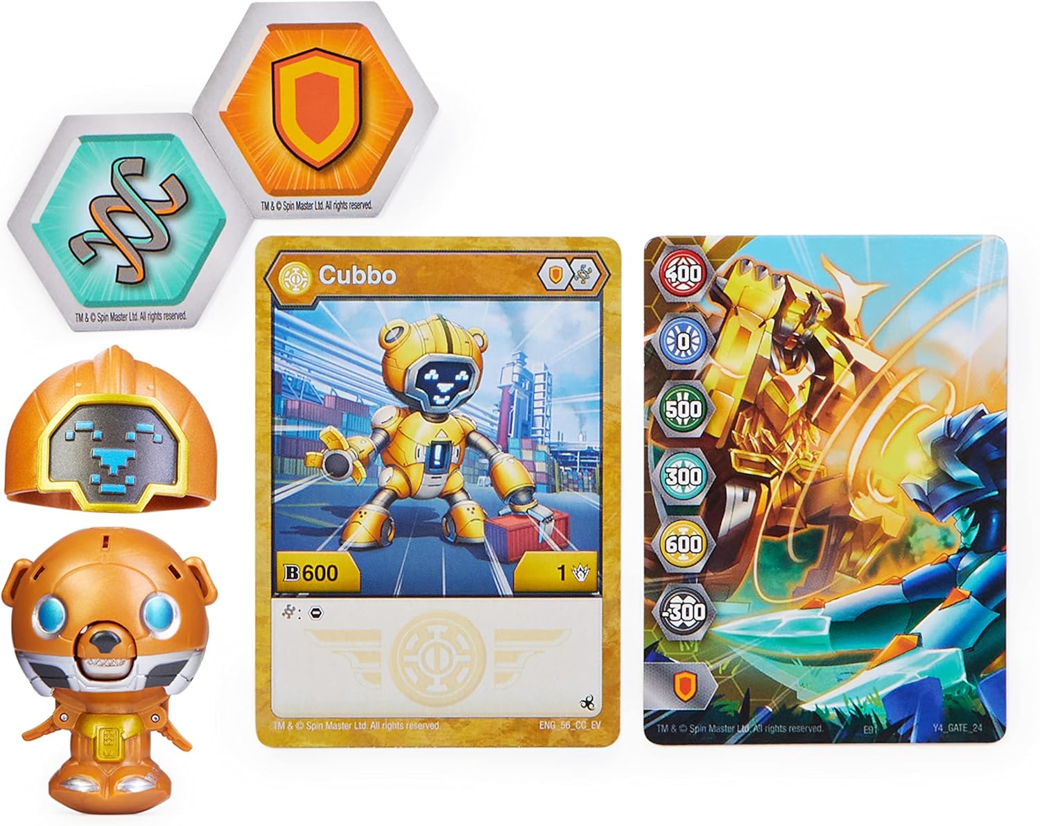 Foto 7 pulgar | Bakugan Cubbo Pack Robo Dorado