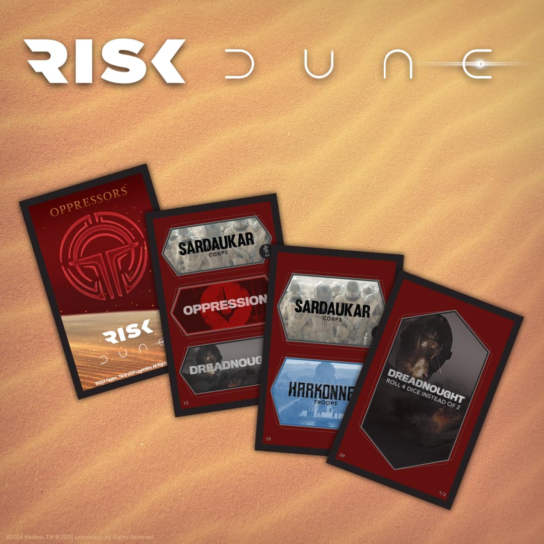 Foto 6 pulgar | Juego De Mesa Risk Dune Strategy Dune Movie Para 2-4 Jugadores, Más De 10 Años - Venta Internacional.