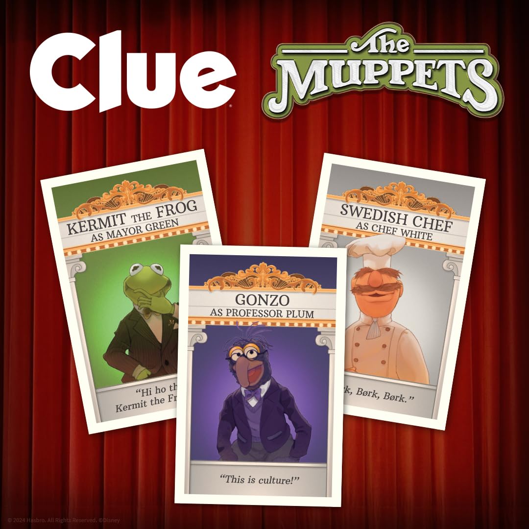 Foto 6 pulgar | Juego De Mesa Clue The Muppets Solve Mystery Muppet Theater - Venta Internacional.