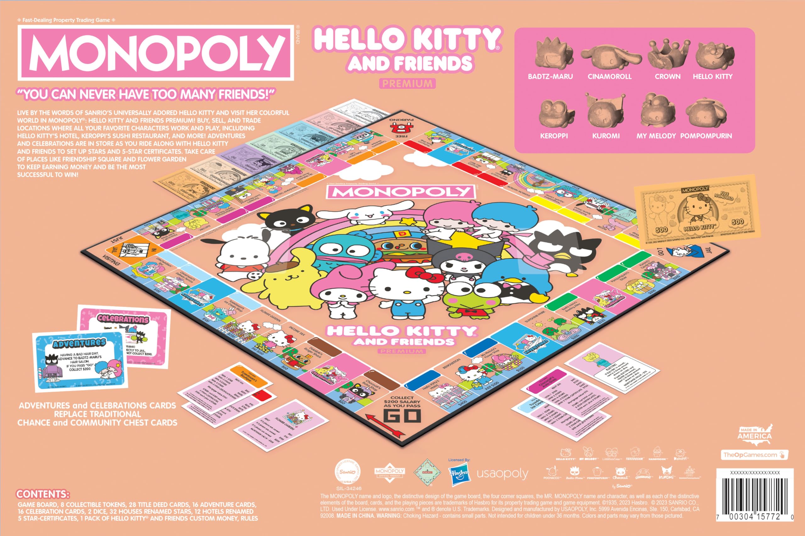 Foto 7 | Juego De Mesa Usaopoly Monopoly Hello Kitty And Friends - Venta Internacional.