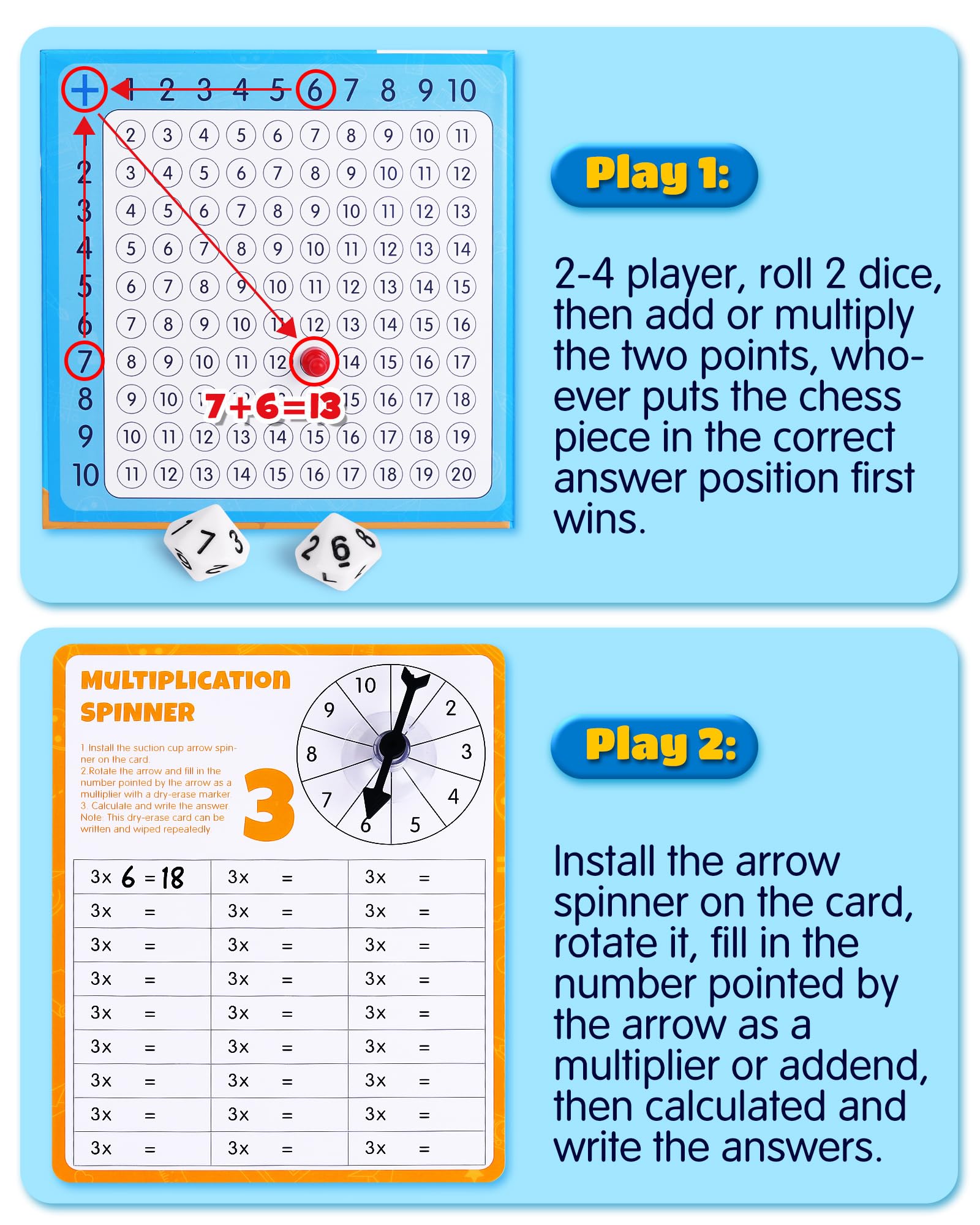 Foto 3 pulgar | Tablero De Juego Matemático D-fantix Suma Y Multiplicación Magnética - Venta Internacional.