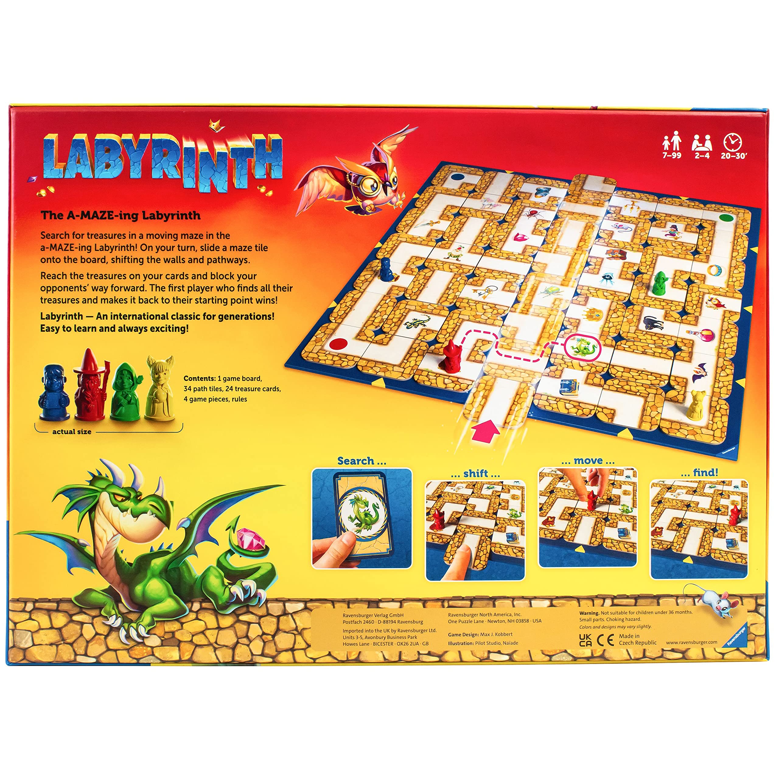 Foto 7 pulgar | Juego De Mesa Ravensburger Labyrinth Family 7+ Years - Venta Internacional.