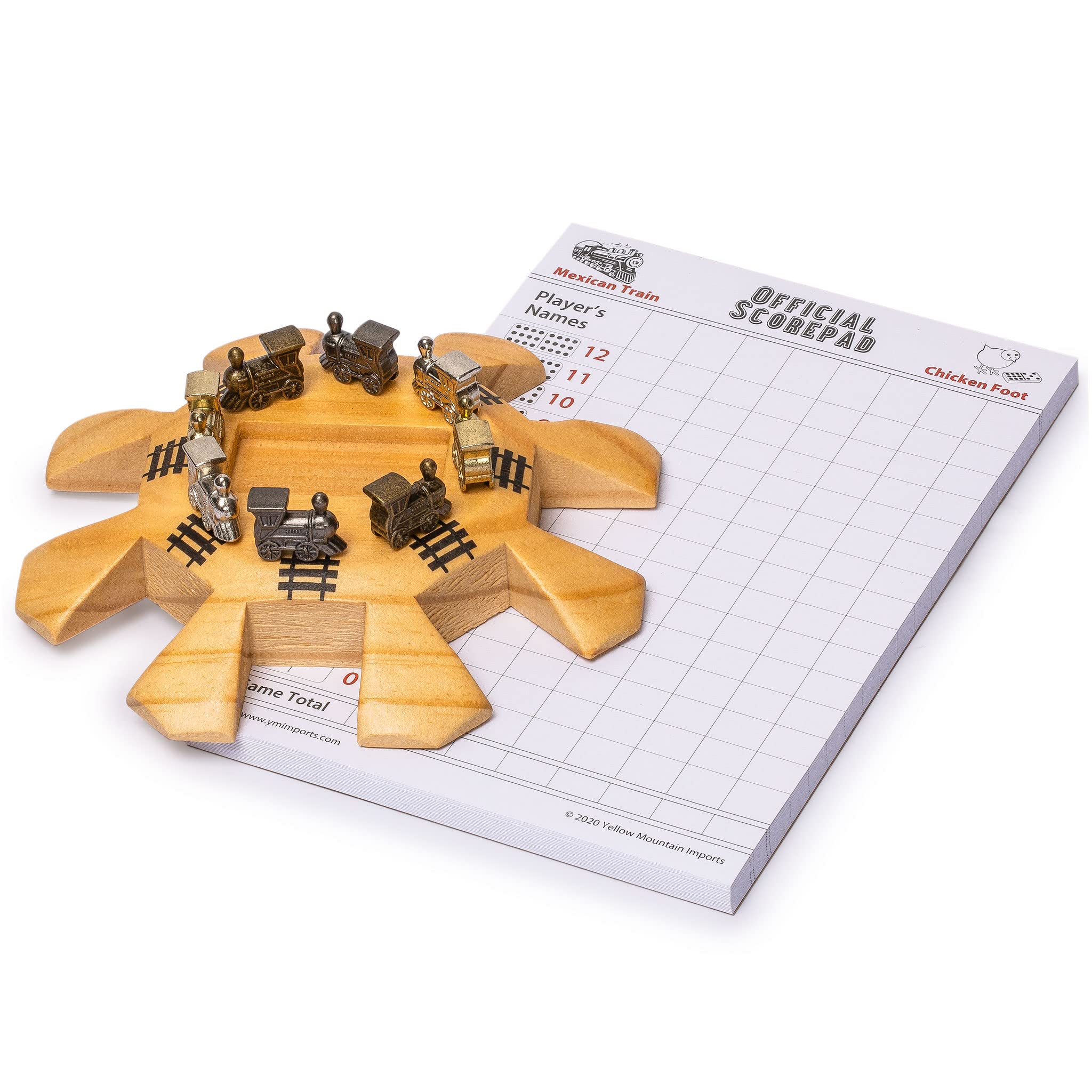 Foto 3 pulgar | Set De Accesorios Yellow Mountain Imports Mexican Train Dominoes - Venta Internacional.