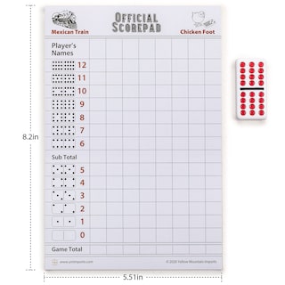 Foto 5 | Set De Accesorios Yellow Mountain Imports Mexican Train Dominoes - Venta Internacional.