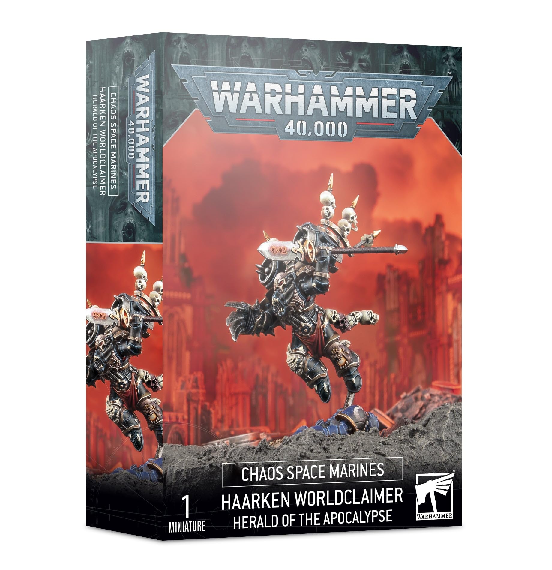 Figura De Acción Games Workshop Warhammer 40,000 Chaos Space Marine Haarken Worldclaimer - Venta Internacional.