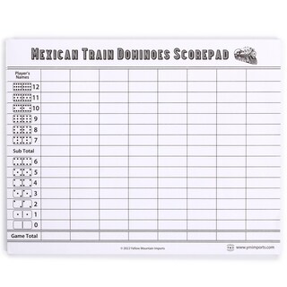 Foto 1 | Scorepad Yellow Mountain Importa Dominós De Trenes Mexicanos - Venta Internacional.