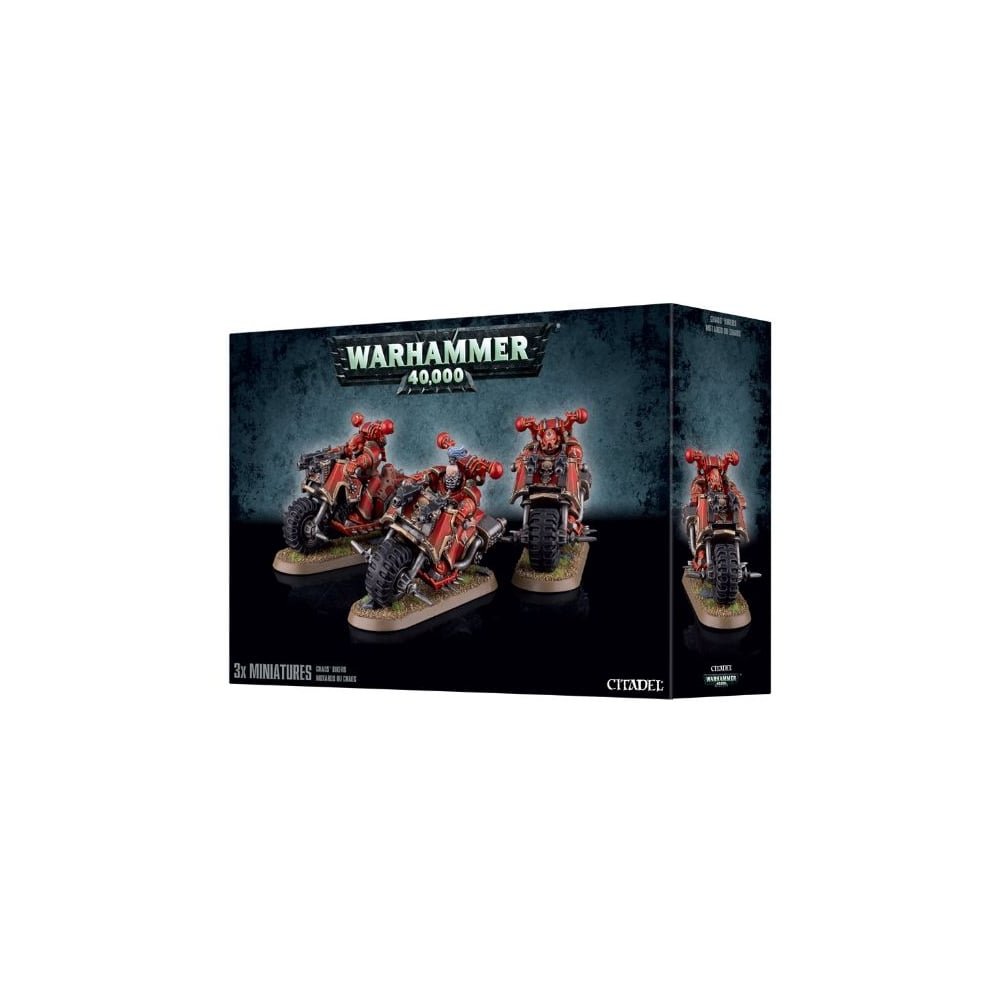Foto 3 pulgar | Miniatures Games Workshop Warhammer 40,000 Chaos Space Marines Bikers - Venta Internacional.