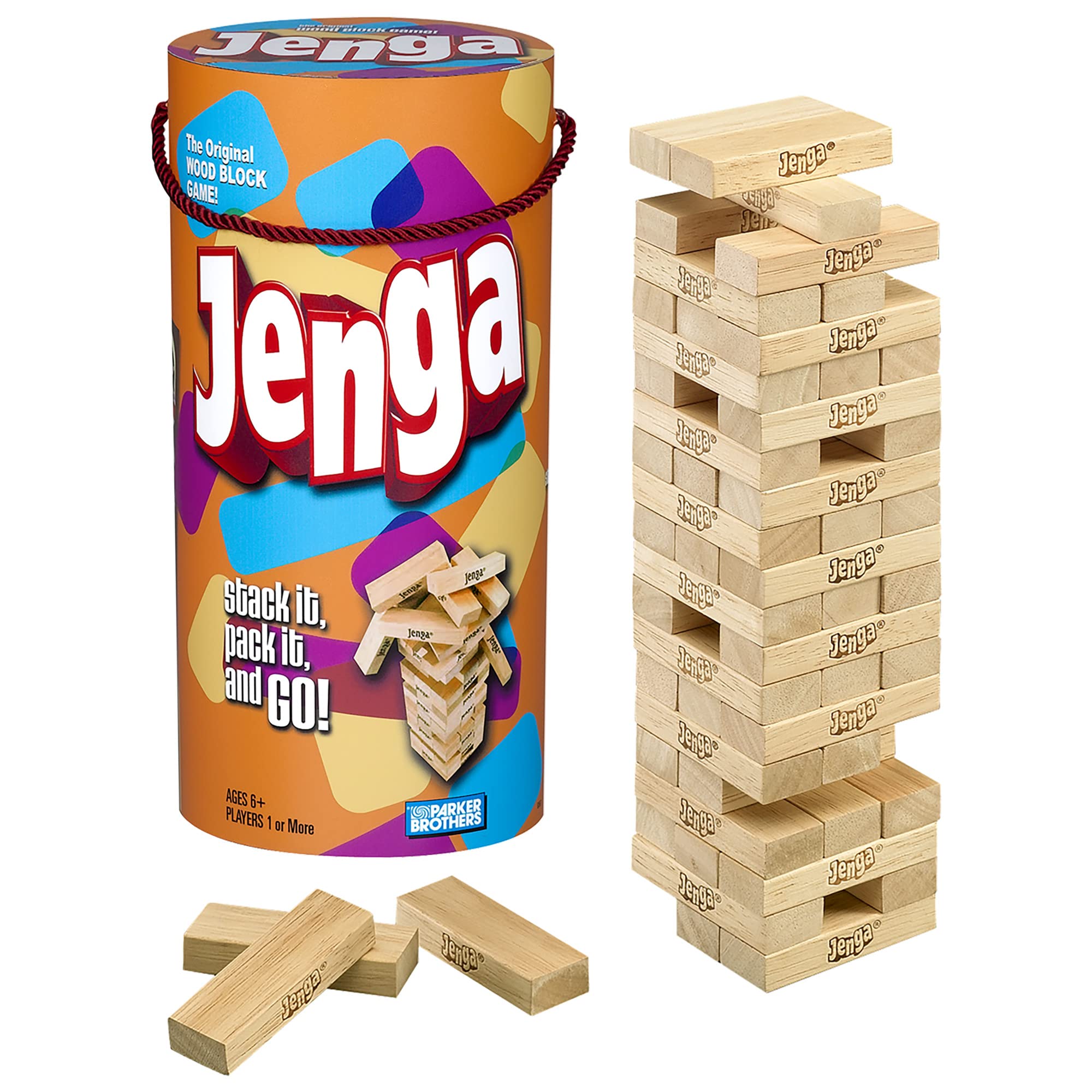 Foto 2 pulgar | Jenga Hasbro Gaming de Madera- Venta Internacional