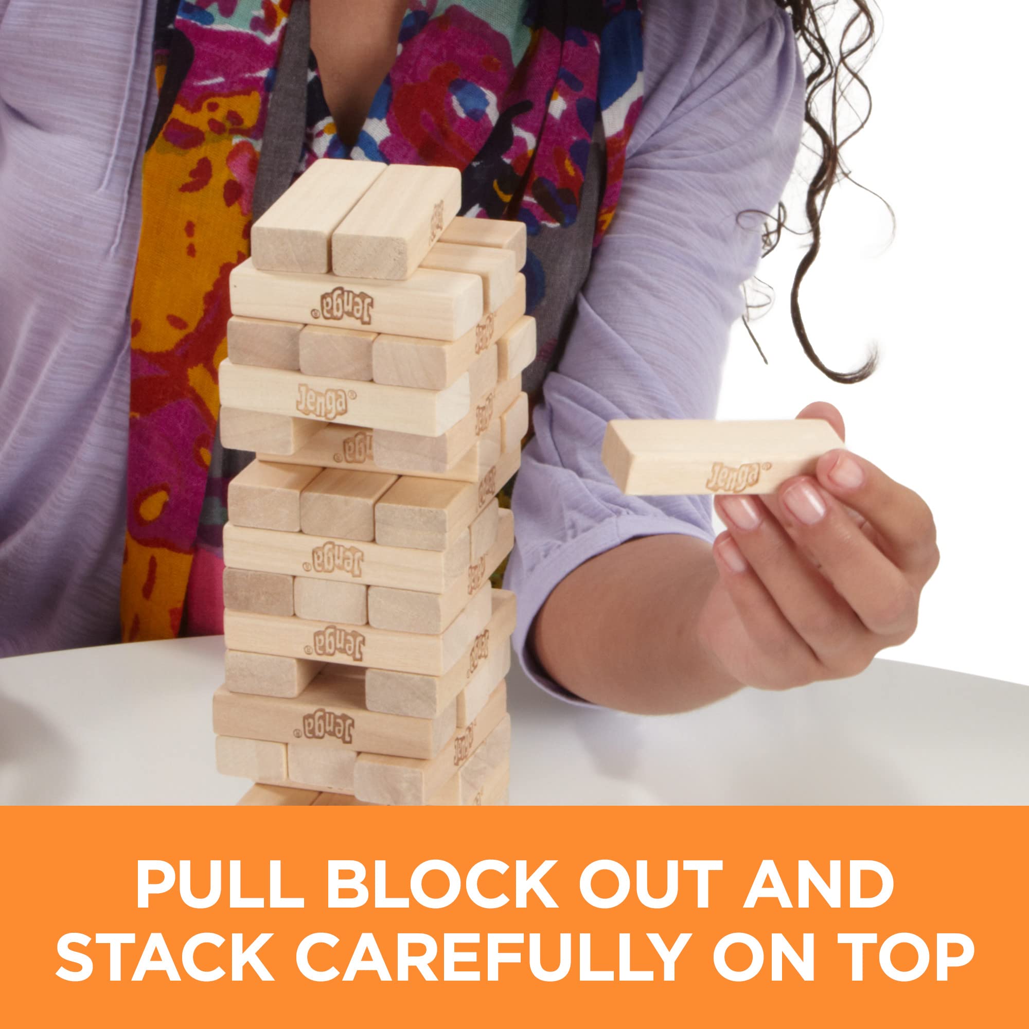 Foto 4 pulgar | Jenga Hasbro Gaming de Madera- Venta Internacional