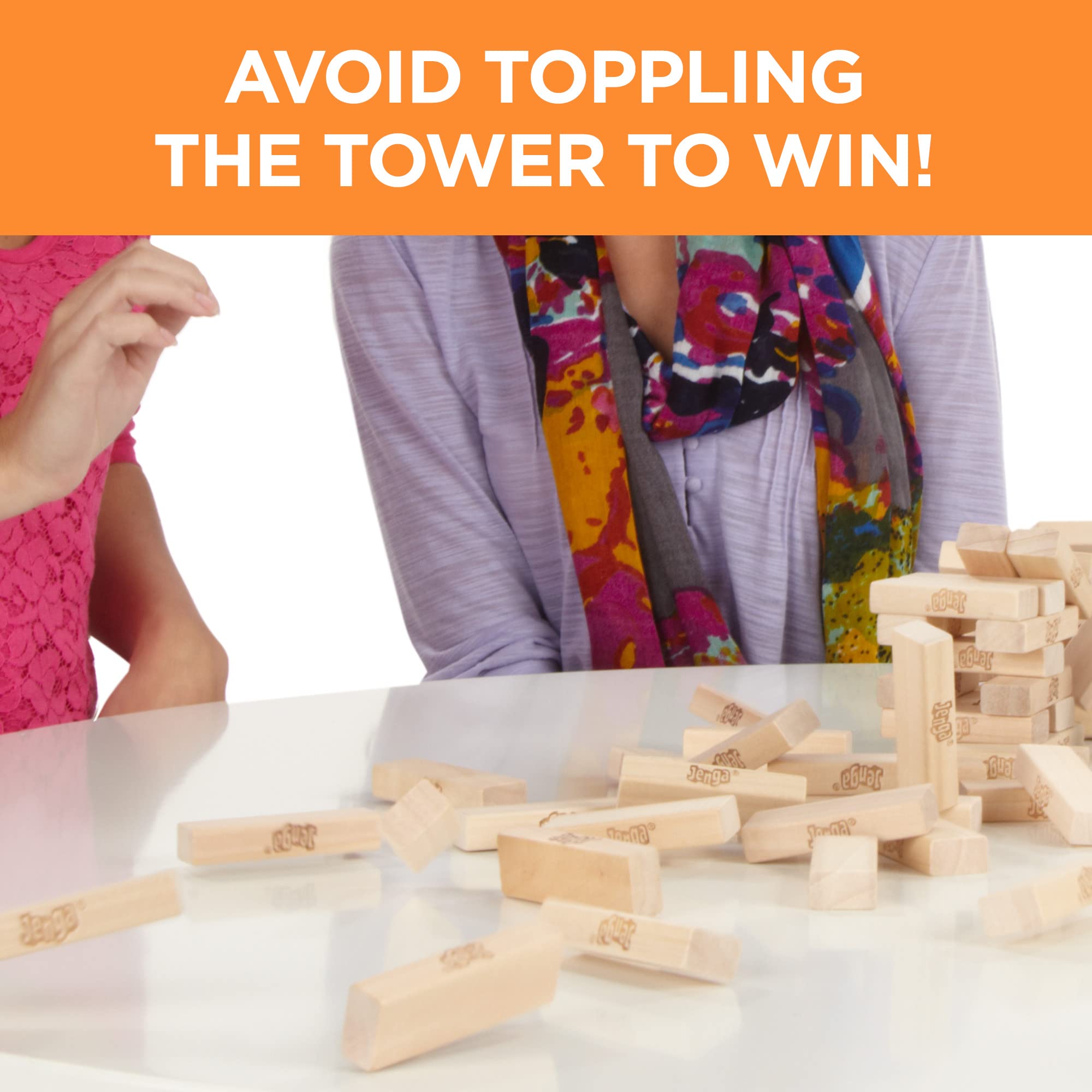 Foto 6 pulgar | Jenga Hasbro Gaming de Madera- Venta Internacional