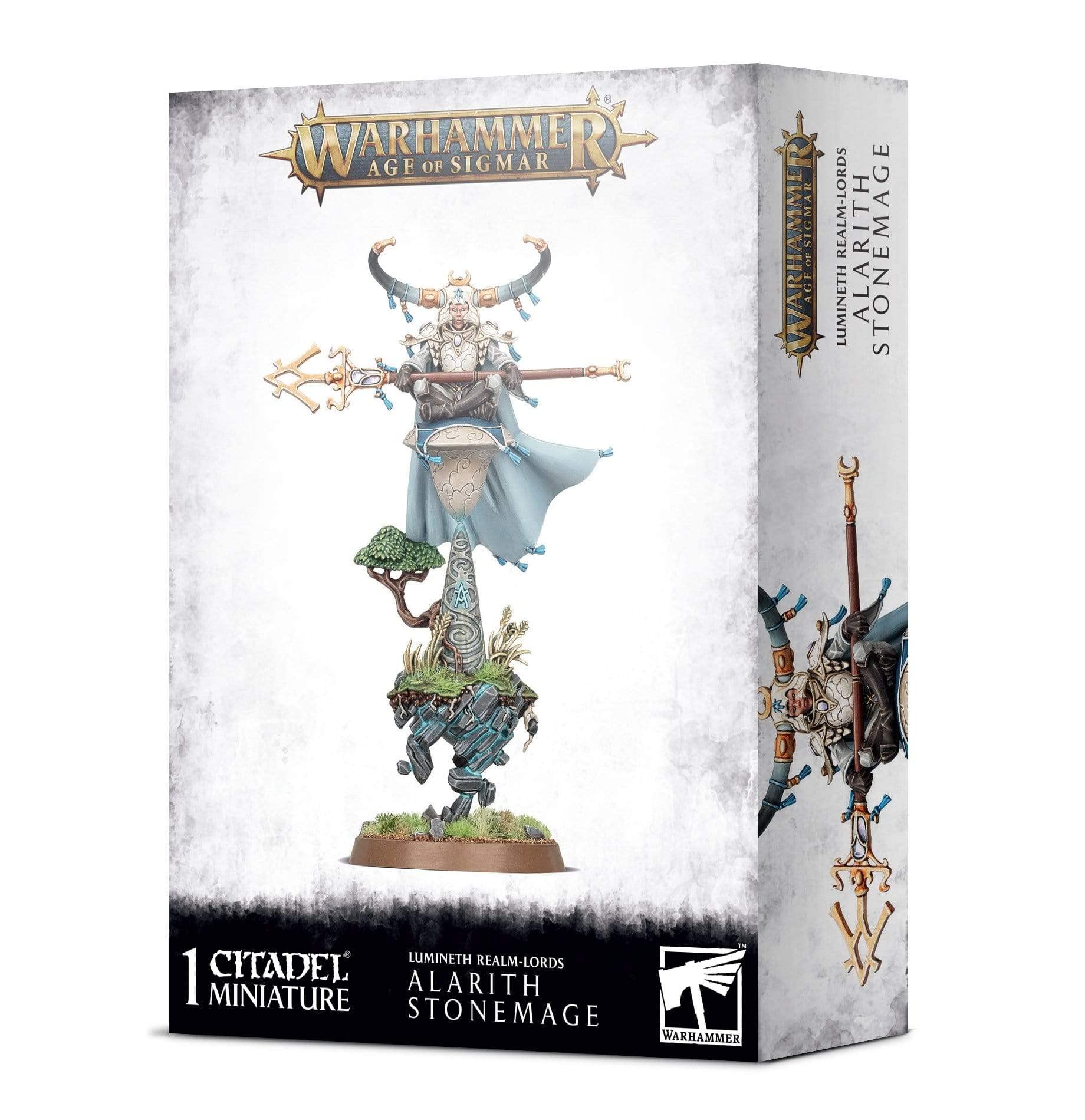 Taller De Juegos En Miniatura Warhammer Age Of Sigmar Lumineth Realm-lords Alarith Stonemage - Venta Internacional.