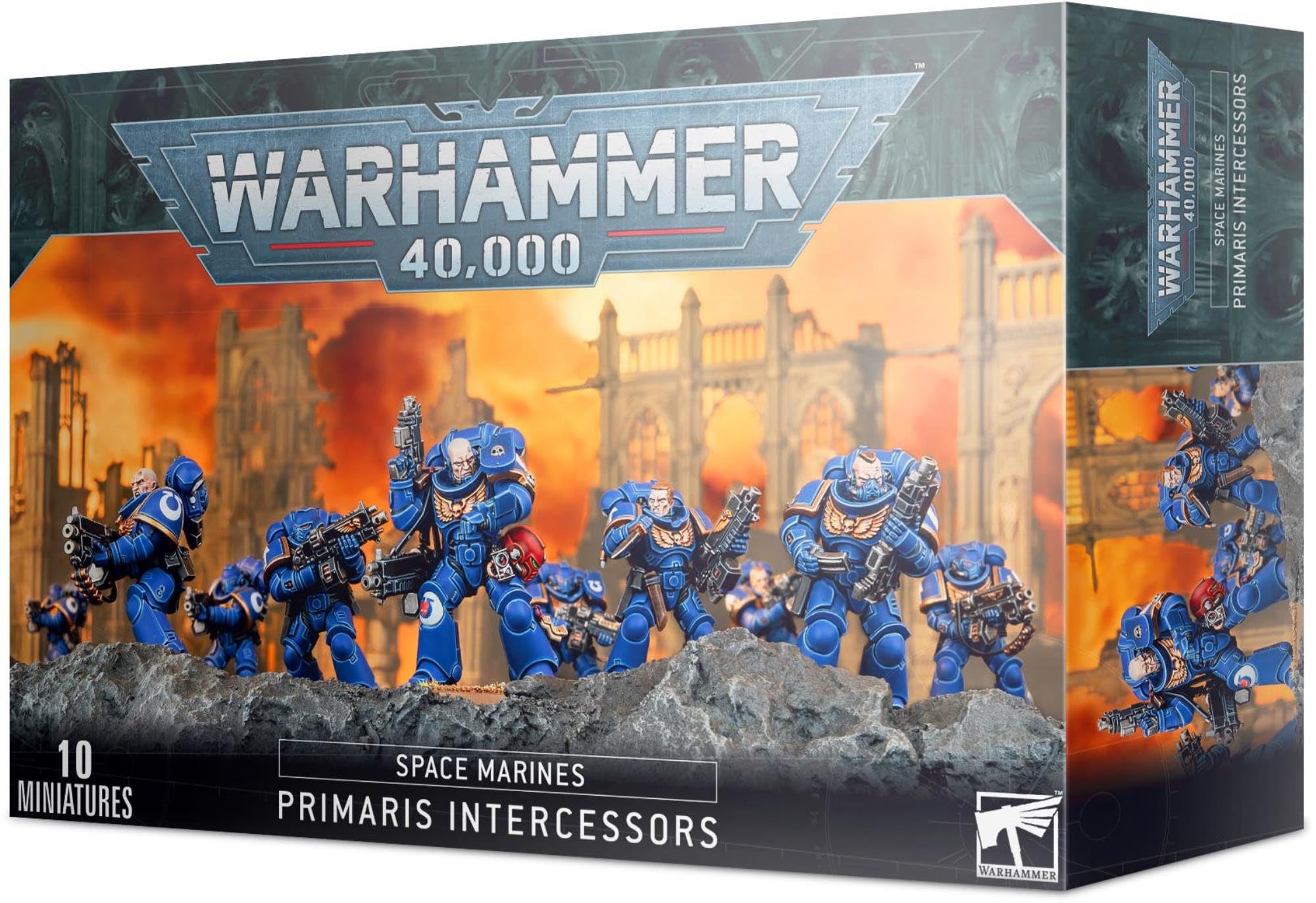 Intercesores De Asalto De Cardstock Warhammer 40k Space Marine - Venta Internacional.