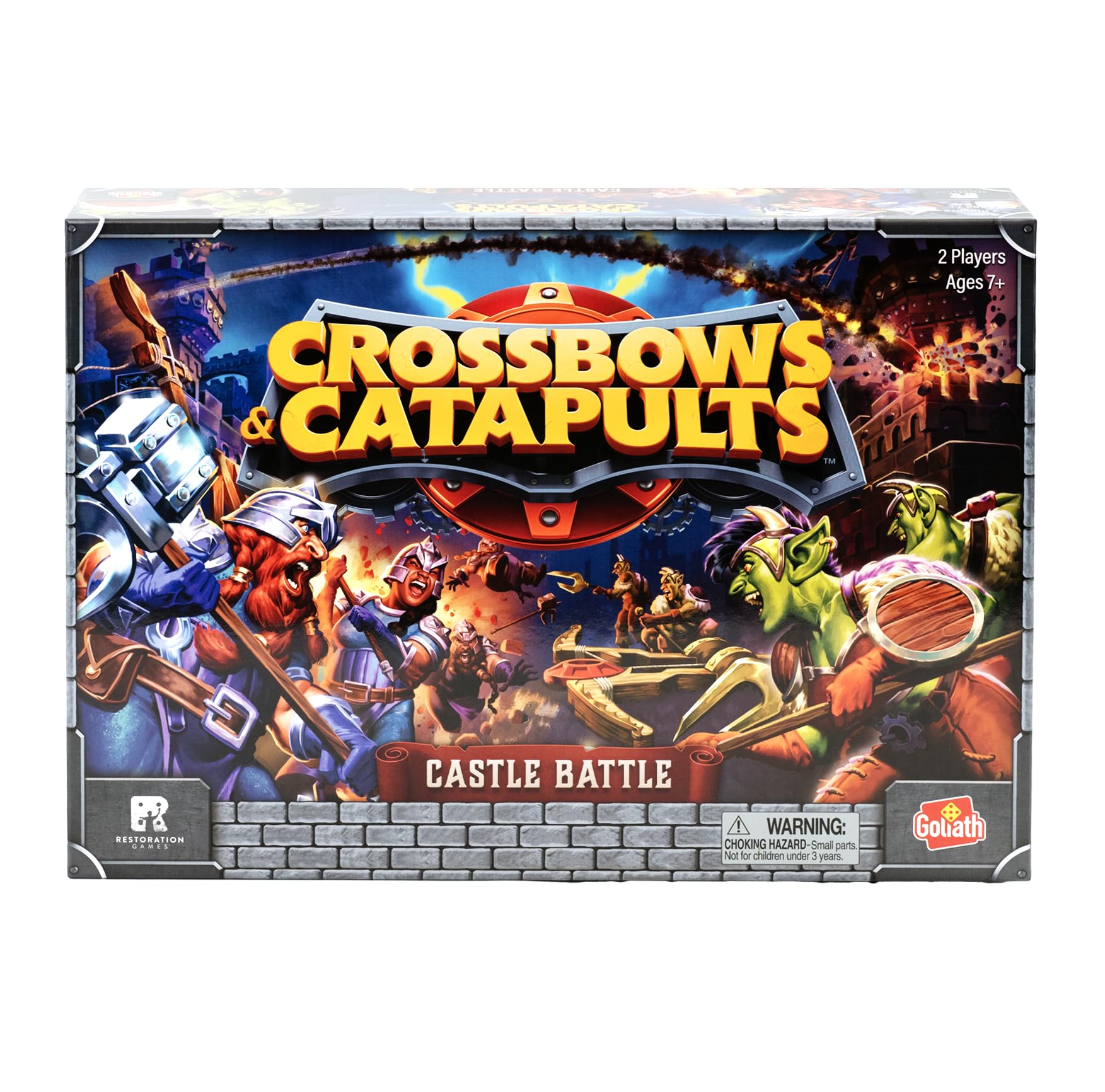 Juego Goliath Crossbows & Catapults Castle Battle Para 2 Jugadores (7 O Más) - Venta Internacional.