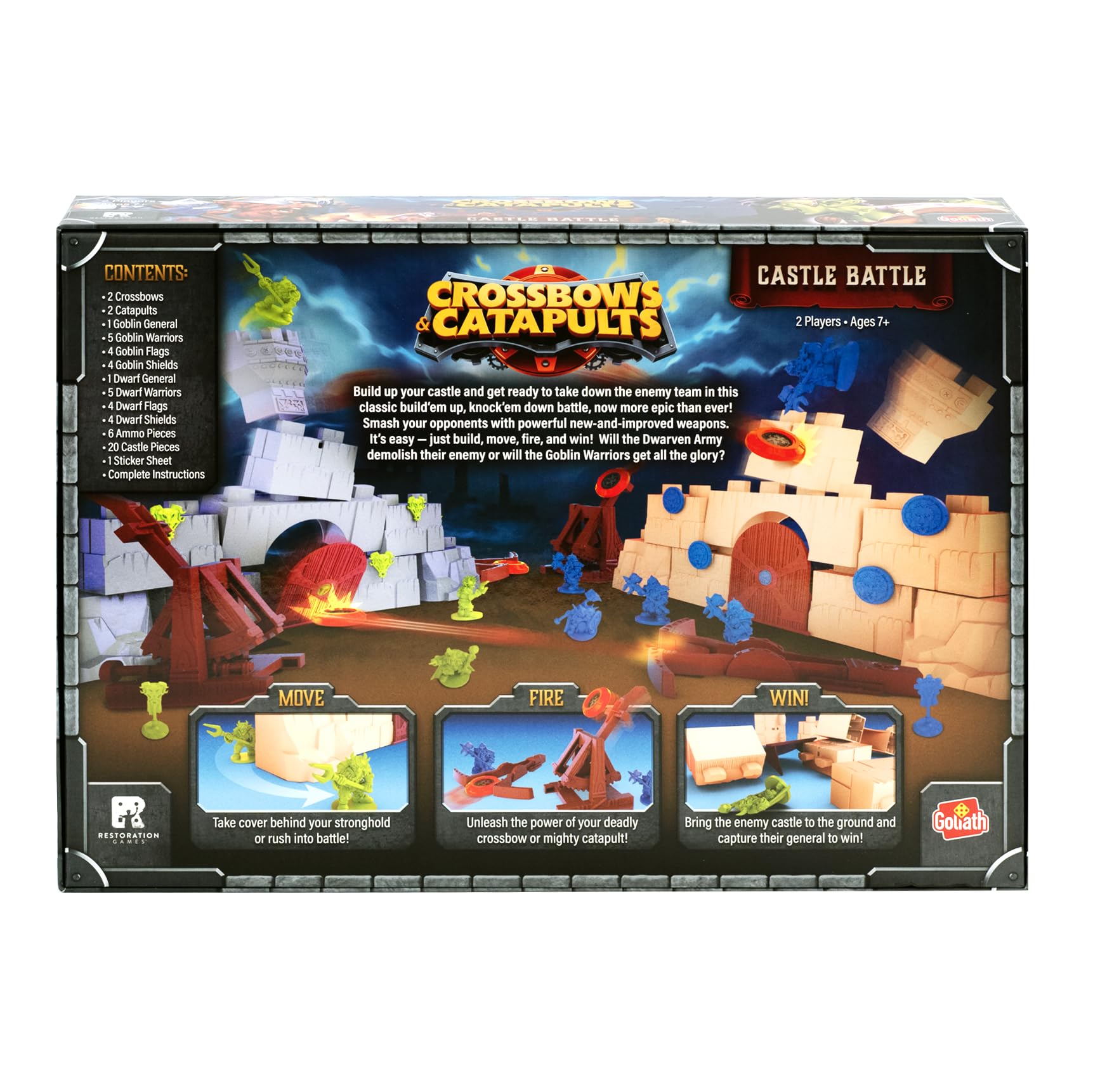 Foto 5 pulgar | Juego Goliath Crossbows & Catapults Castle Battle Para 2 Jugadores (7 O Más) - Venta Internacional.