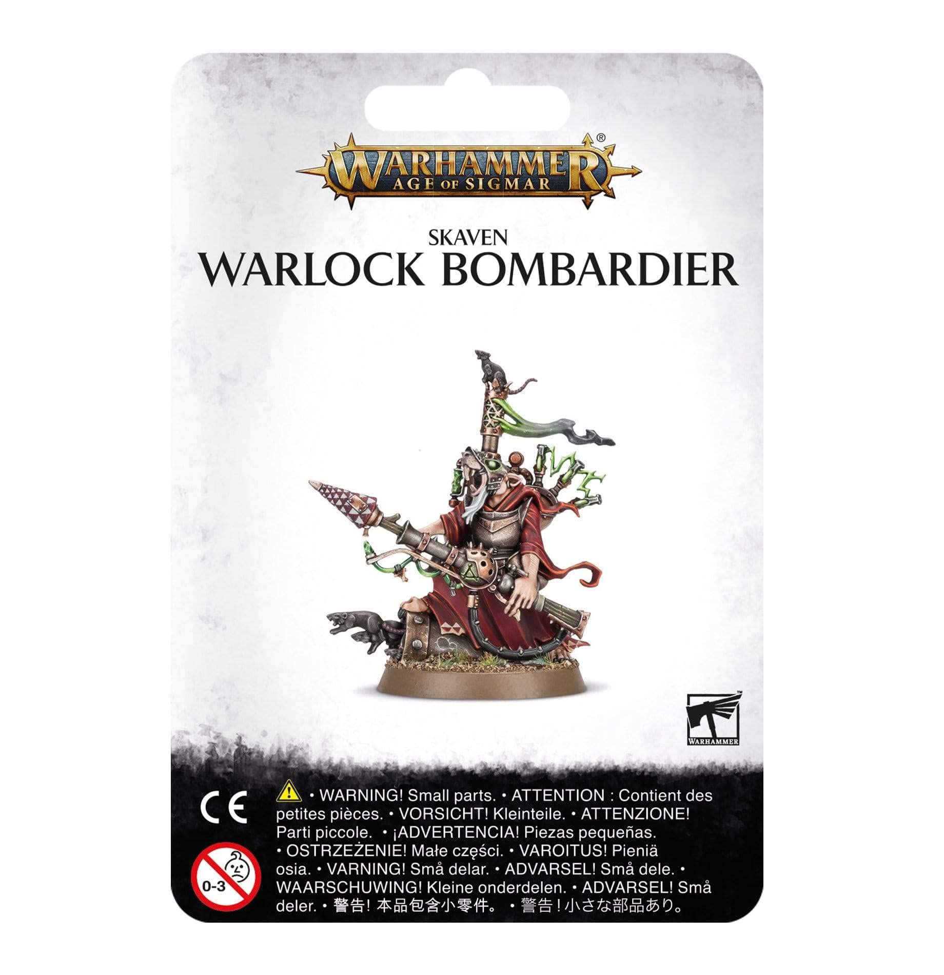 Taller De Juegos En Miniatura Warhammer Age Of Sigmar Skaven Warlock Bombardier - Venta Internacional.