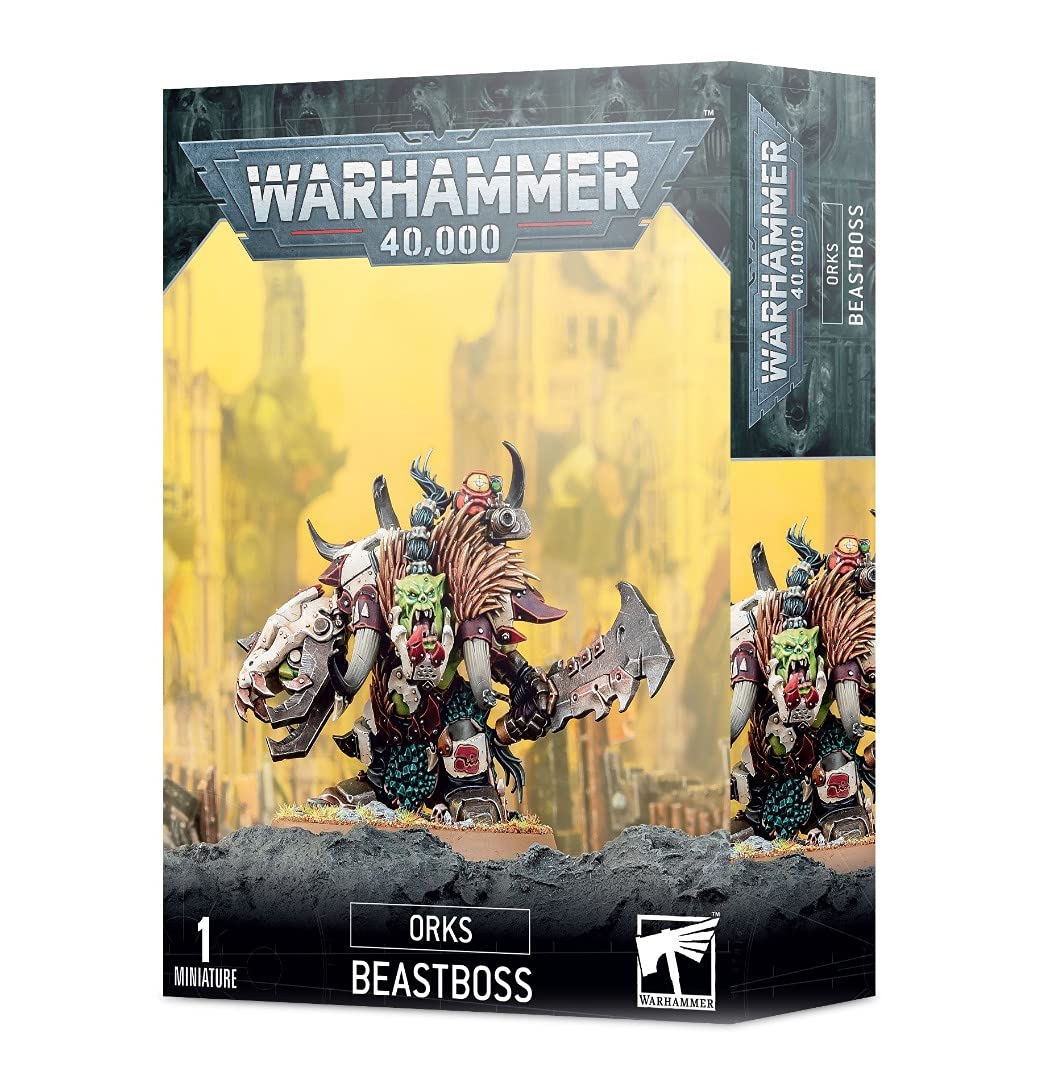 Foto 2 pulgar | Taller De Juegos En Miniatura Warhammer 40,000 Orks Beastboss - Venta Internacional.