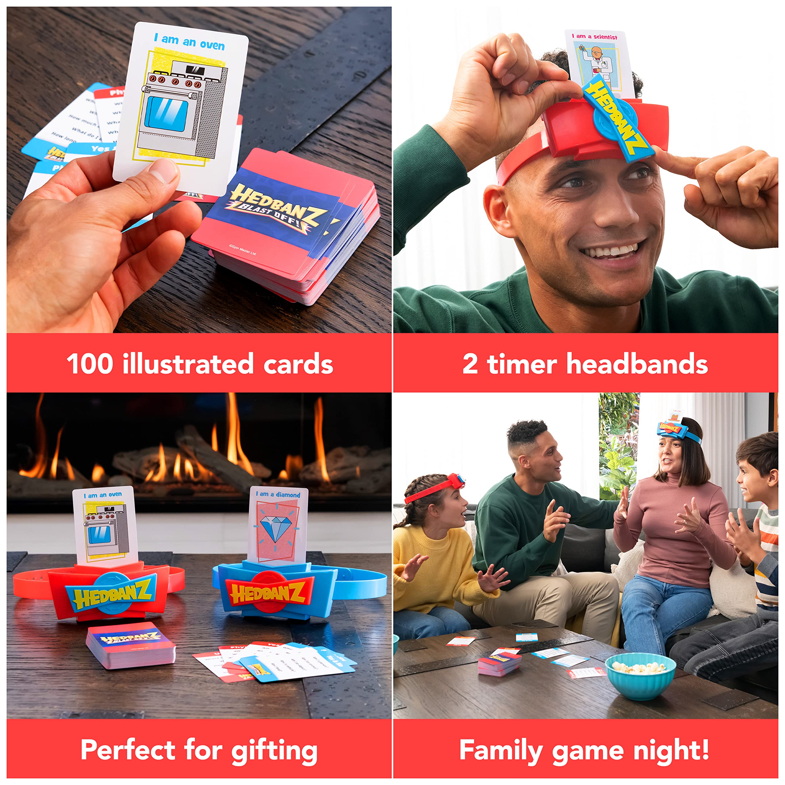 Foto 4 pulgar | Juego De Adivinanzas Spin Master Games Hedbanz Blast Off Kids 6+ - Venta Internacional.