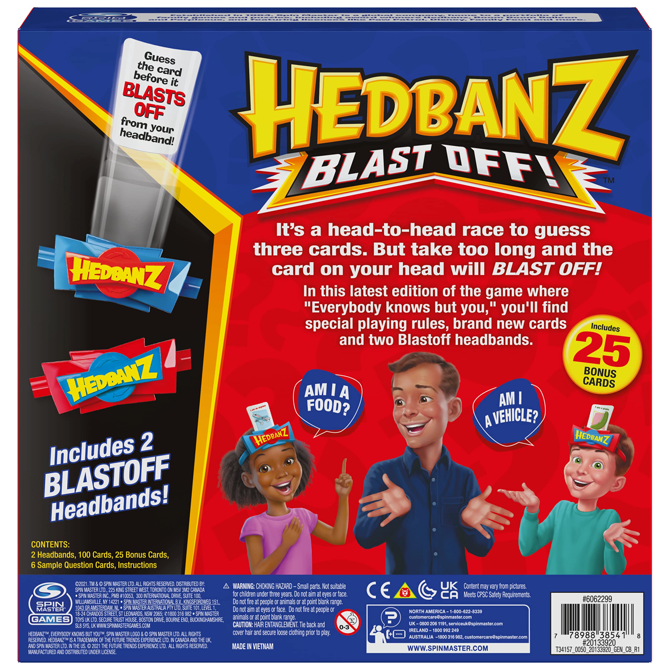 Foto 6 pulgar | Juego De Adivinanzas Spin Master Games Hedbanz Blast Off Kids 6+ - Venta Internacional.