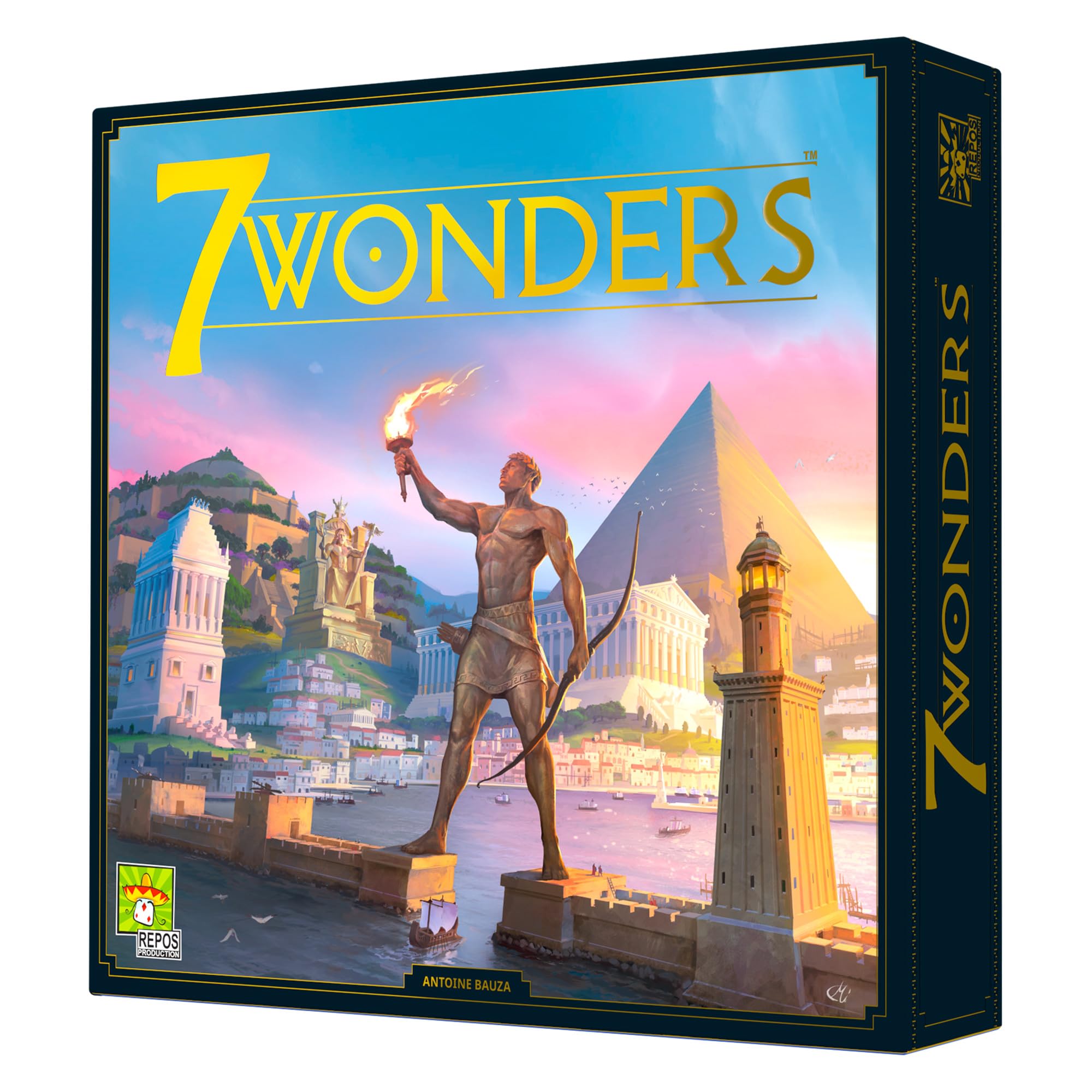 Juego De Mesa 7 Wonders Base Game, Nueva Edición | 3-7 Jugadores O Más De 10 - Venta Internacional.