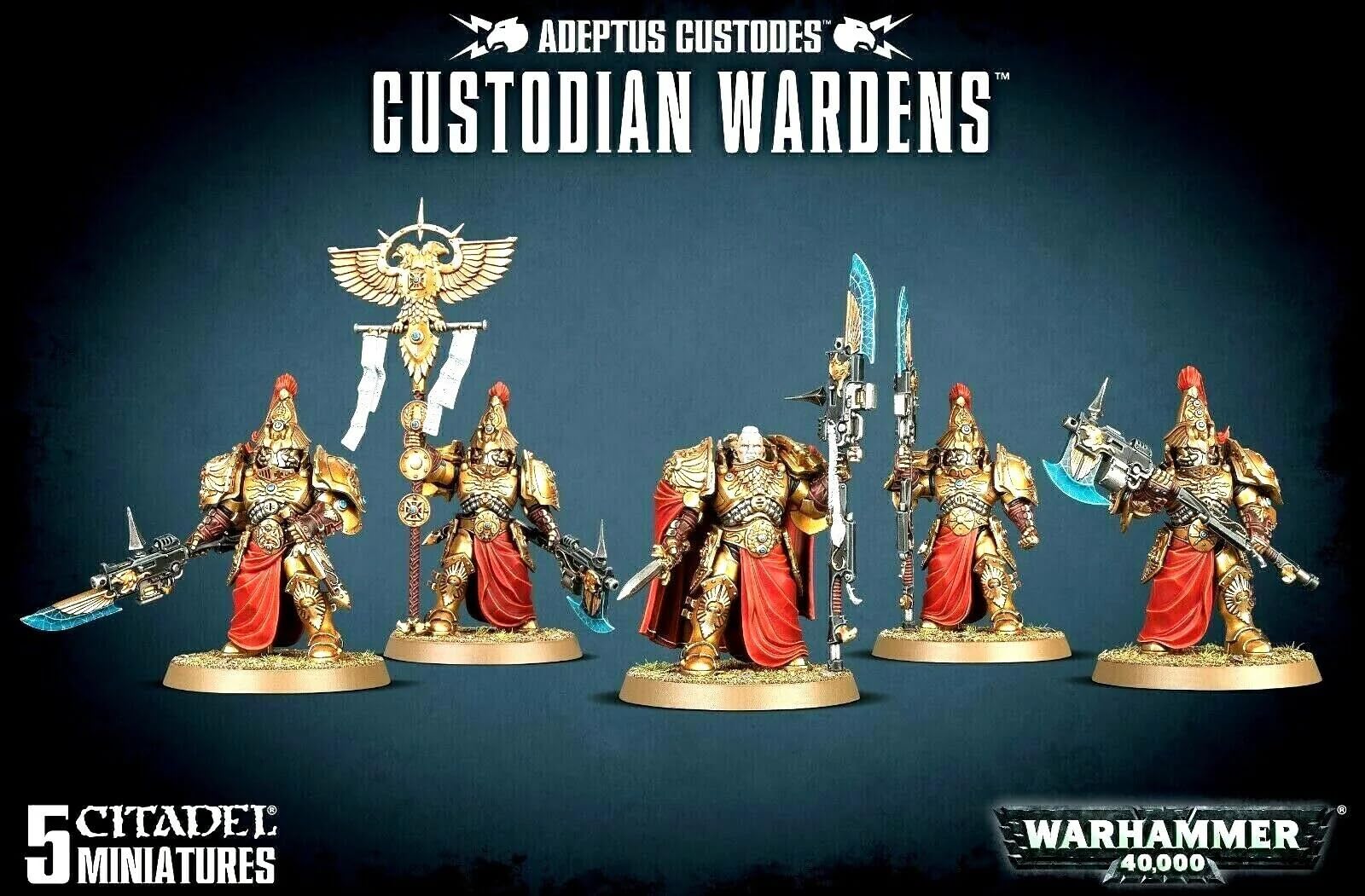 Foto 3 pulgar | Figura De Acción Games Workshop Warhammer 40k Adeptus Custodes Custodes Custodian Wardens - Venta Internacional.