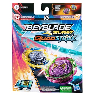 Foto 3 | Peonza Beyblade Burst, Quadstrike Fierce Bazilisk B8 E Hydra Kerbeus K8 - Venta Internacional.