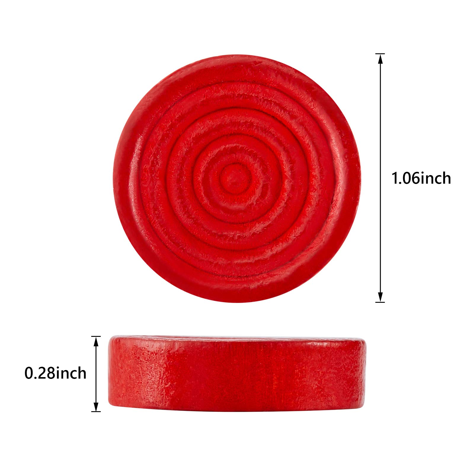 Foto 3 pulgar | Checkers Pieces Skylety de Madera 2,7 cm  72 Unidades - Venta Internacional