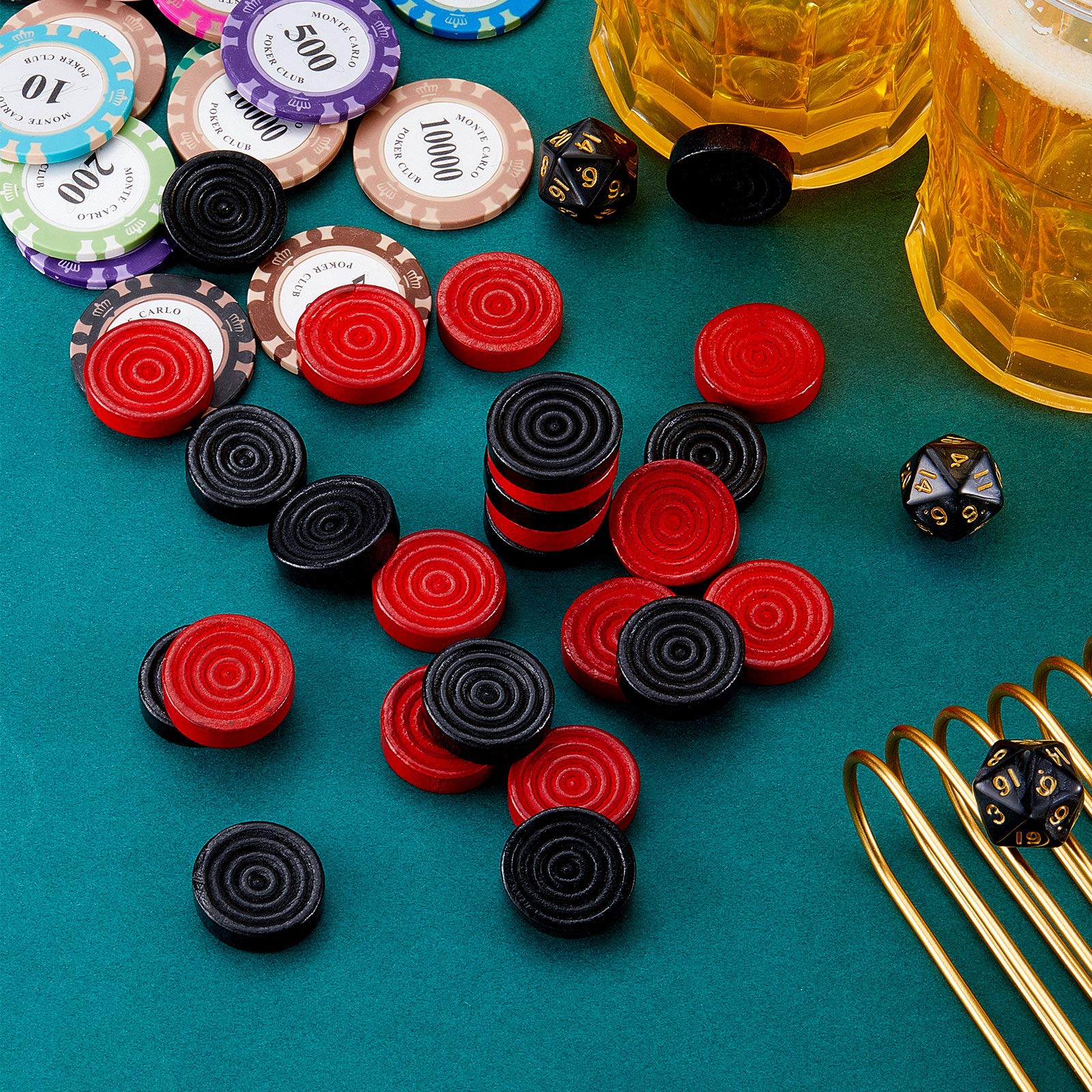 Foto 7 | Checkers Pieces Skylety de Madera 2,7 cm  72 Unidades - Venta Internacional
