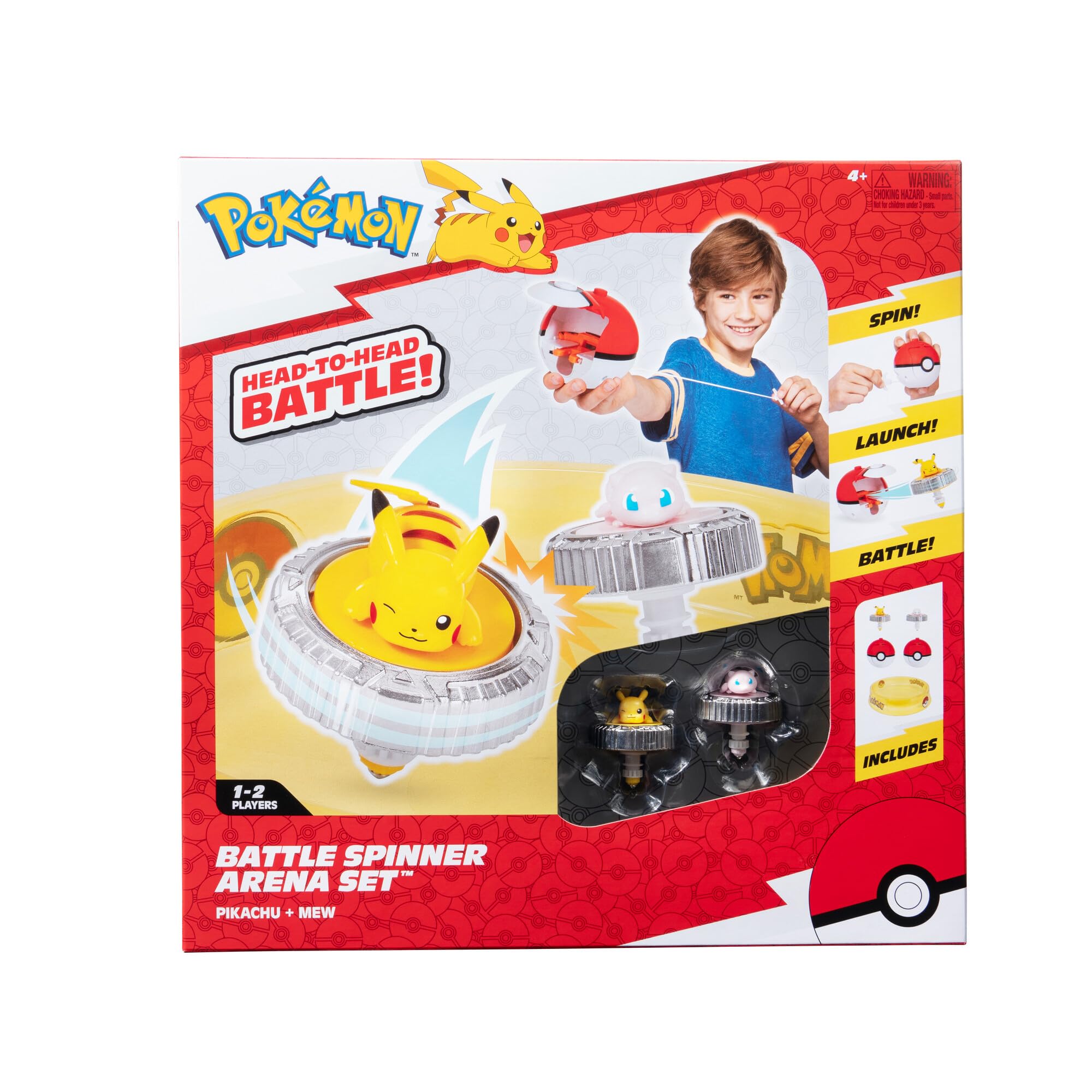 Foto 1 | Set Pokémon Battle Spinner Arena Con 2 Hilanderos Y Arena - Venta Internacional.