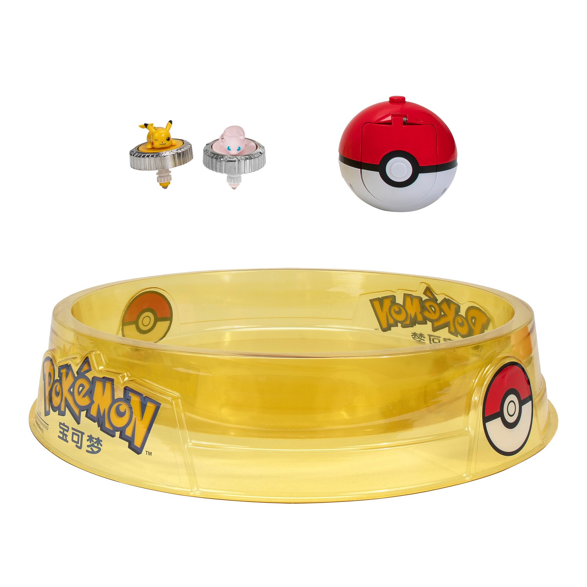 Foto 2 | Set Pokémon Battle Spinner Arena Con 2 Hilanderos Y Arena - Venta Internacional.