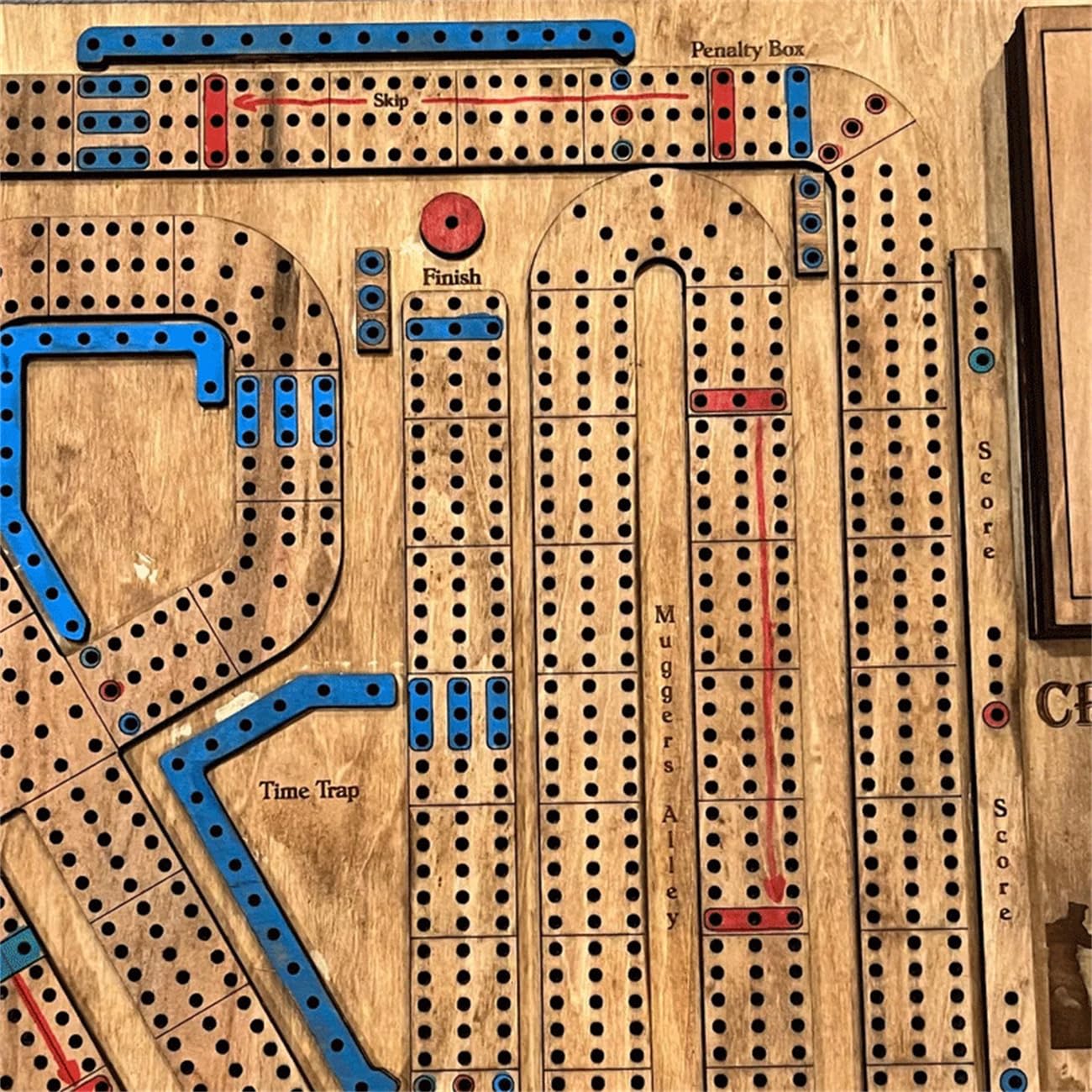 Foto 5 pulgar | Juego De Mesa Cribbage Wars, Grande, De Madera, Con Almacenamiento, Juego Familiar - Venta Internacional.