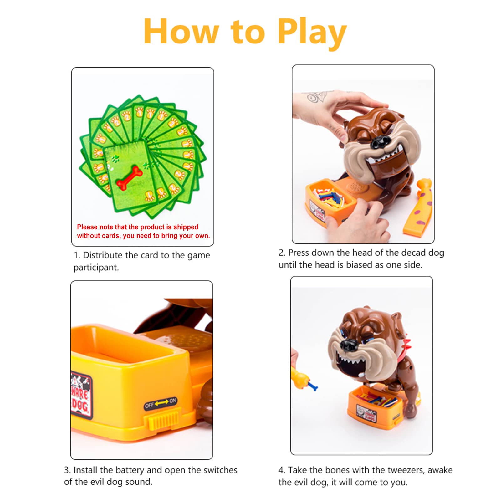 Foto 7 pulgar | Juego De Juguete Evil Game Escape Evil Dog Tricky Bulldog Con Accesorios - Venta Internacional.