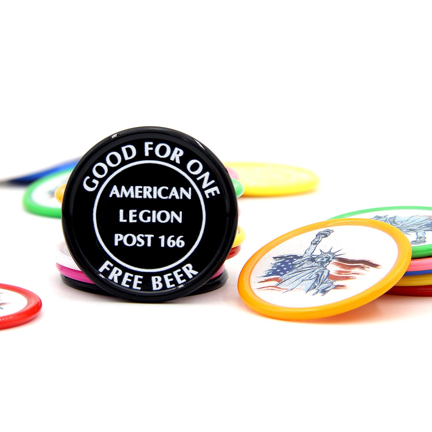 Foto 8 pulgar | 200 Fichas De Póquer De Plástico Personalizadas Con Logotipo Y Texto - Venta Internacional.