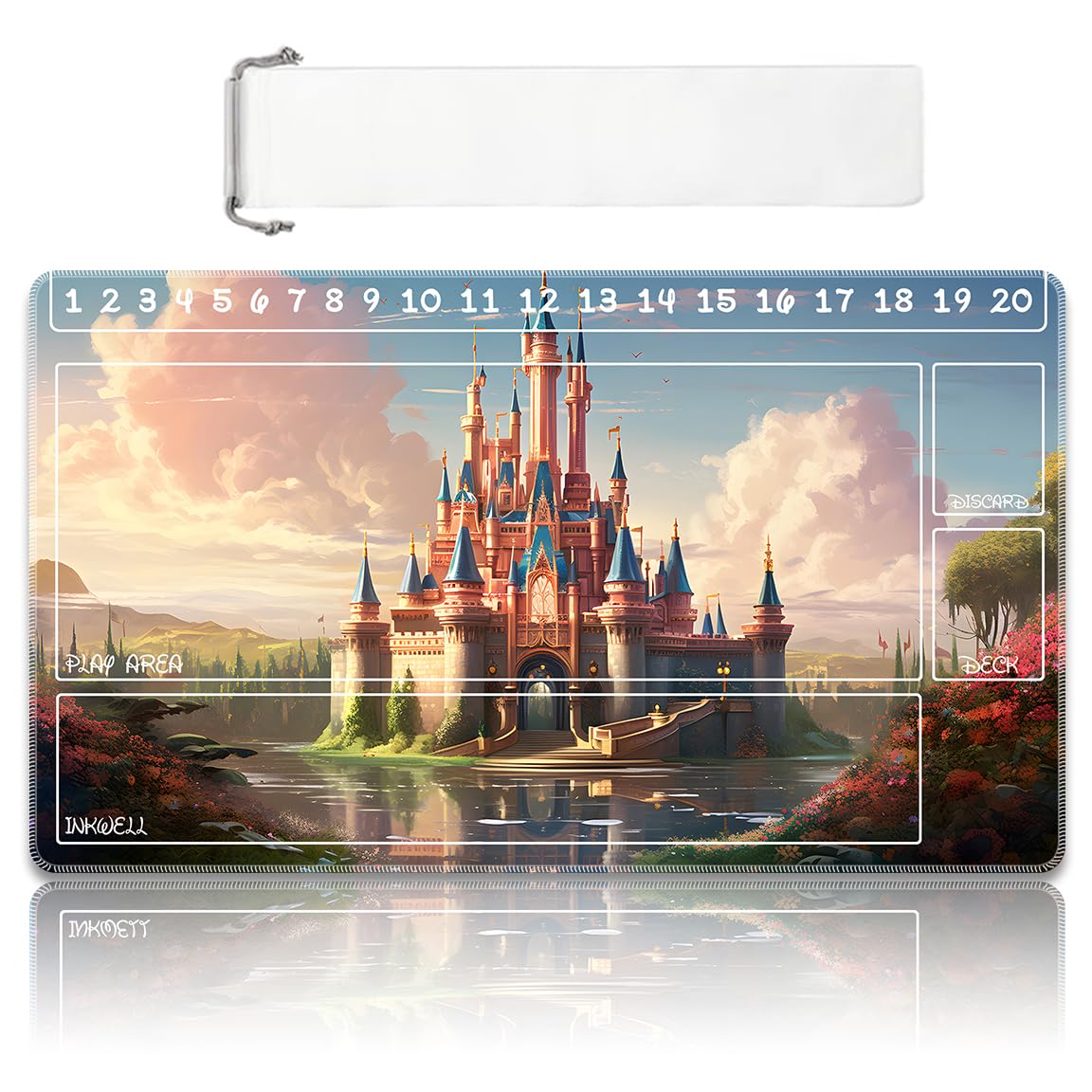 Foto 1 | Alfombrilla De Juego Playmat Compatible Con Tcg Con Bolsas De Almacenamiento De 60 X 35 Cm - Venta Internacional.