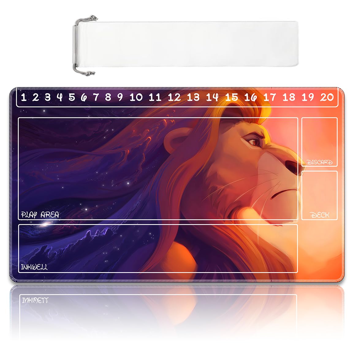 Foto 1 | Alfombrilla De Juego Playmat Tcg Con Bolsas De Almacenamiento, 60 X 35 Cm, Caucho Natural - Venta Internacional.