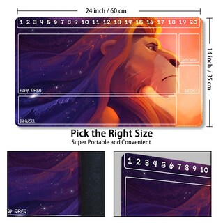 Foto 3 | Alfombrilla De Juego Playmat Tcg Con Bolsas De Almacenamiento, 60 X 35 Cm, Caucho Natural - Venta Internacional.