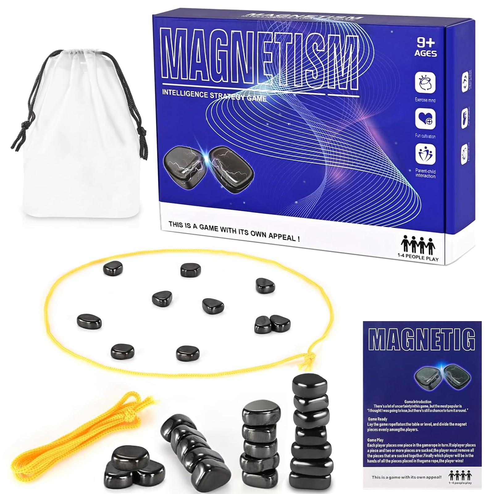 Foto 2 pulgar | Juego De Ajedrez Magnético Con Juego De Piedras Upgrade 2024 Para Niños Y Adultos - Venta Internacional.
