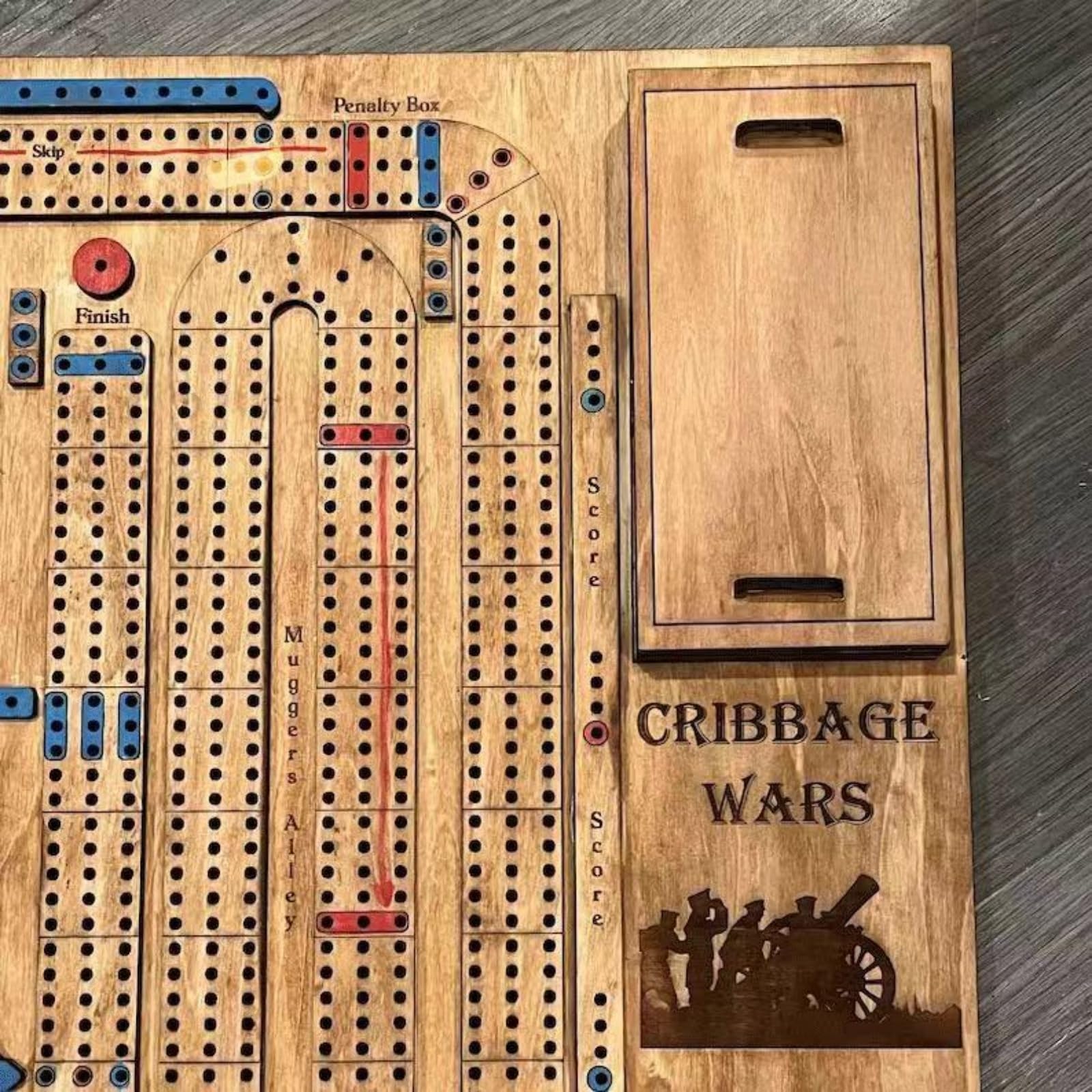 Foto 3 pulgar | Set De Juego De Mesa Cribbage Wars 2024 Con Dados De Esqueleto Y Almacenamiento - Venta Internacional.