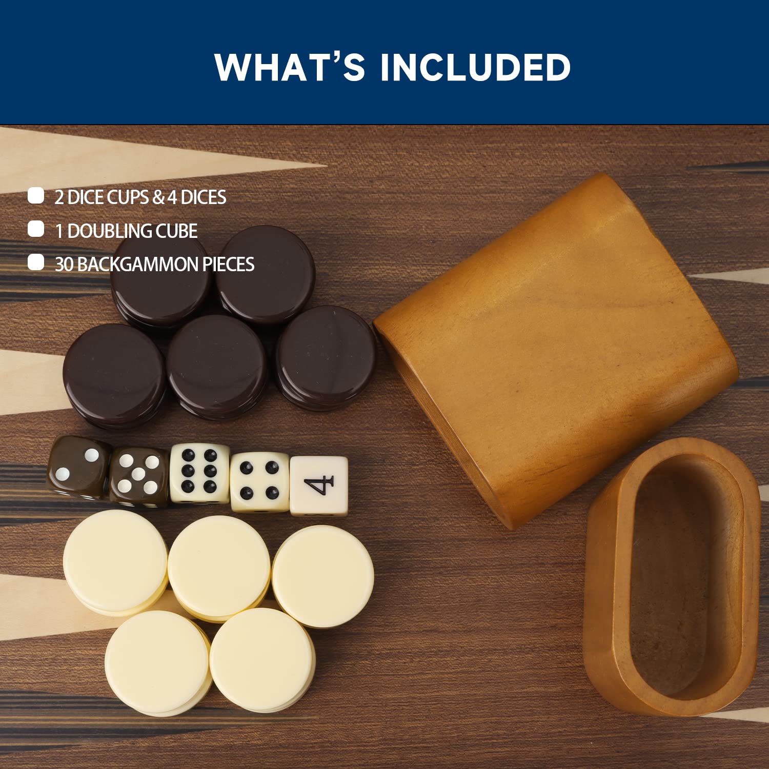 Foto 6 pulgar | Set De Juego De Mesa De Backgammon Gse Games & Sports Expert - Venta Internacional.