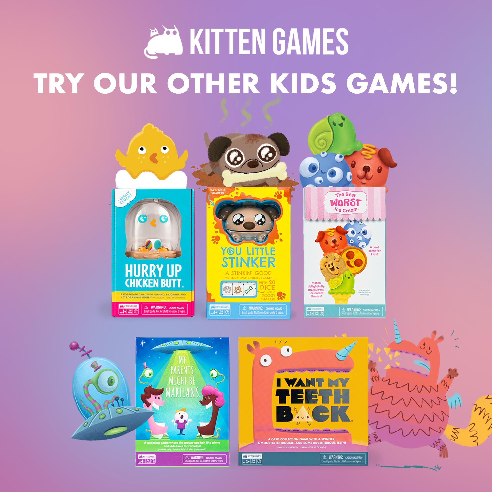 Foto 7 | Juego De Combinación Exploding Kittens You Little Stinker 4+ Kids - Venta Internacional.