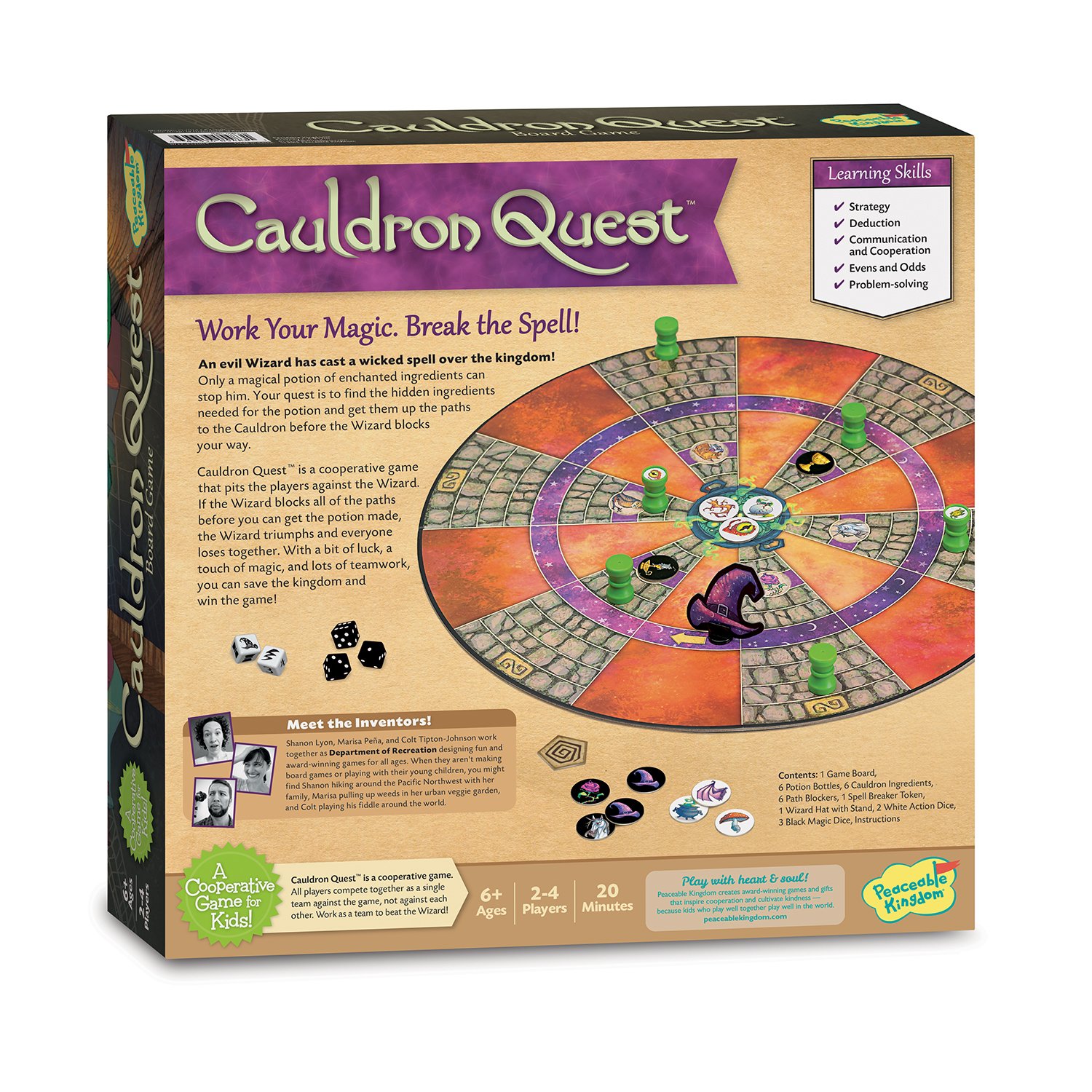 Foto 5 | Juego De Mesa Peaceable Kingdom Cauldron Quest Kids 6+ Years - Venta Internacional.